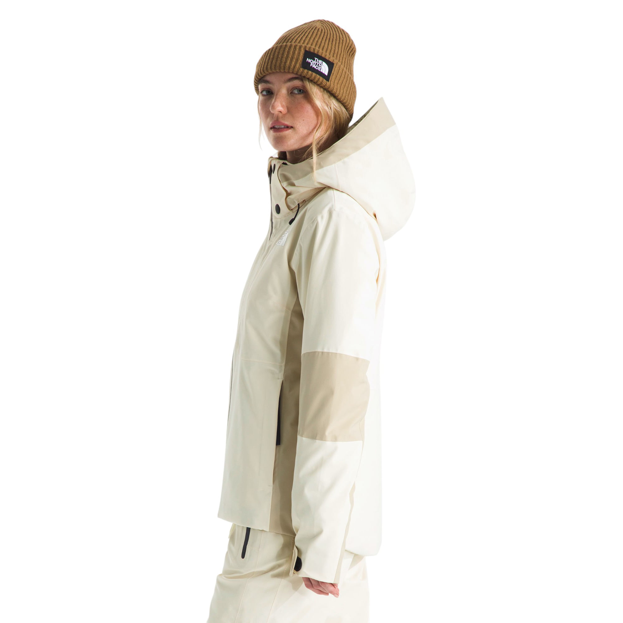 The-North-Face-Lenado-Jacket---Women-s-White-Dune---Gravel