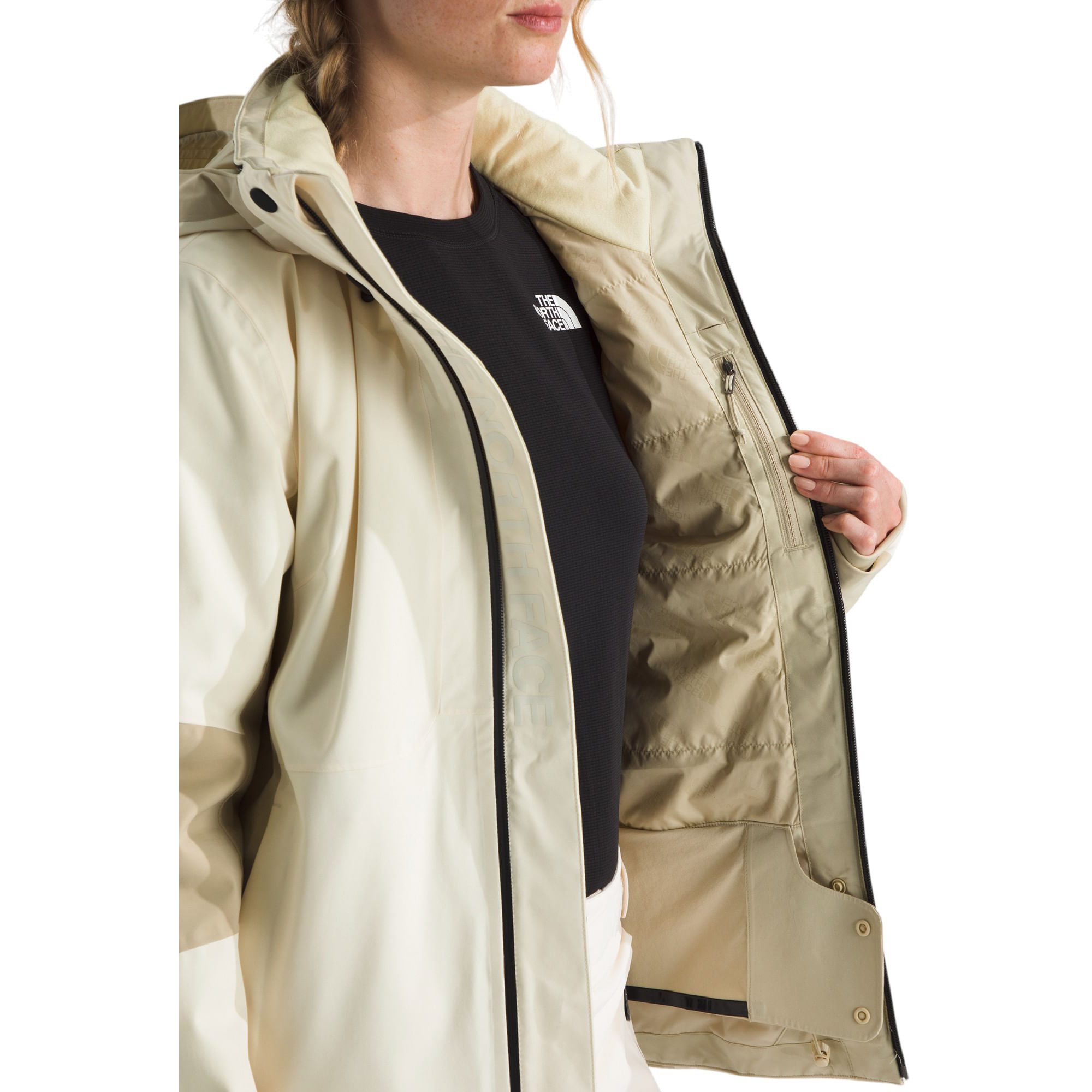 The-North-Face-Lenado-Jacket---Women-s-White-Dune---Gravel