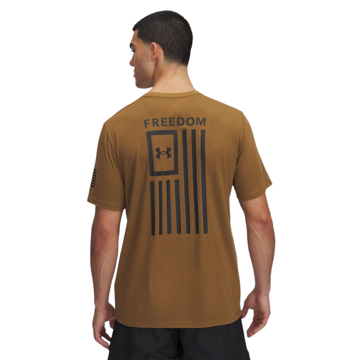 Under-Armour-Freedom-Flag-T-Shirt---Men-s-Coyote---Black