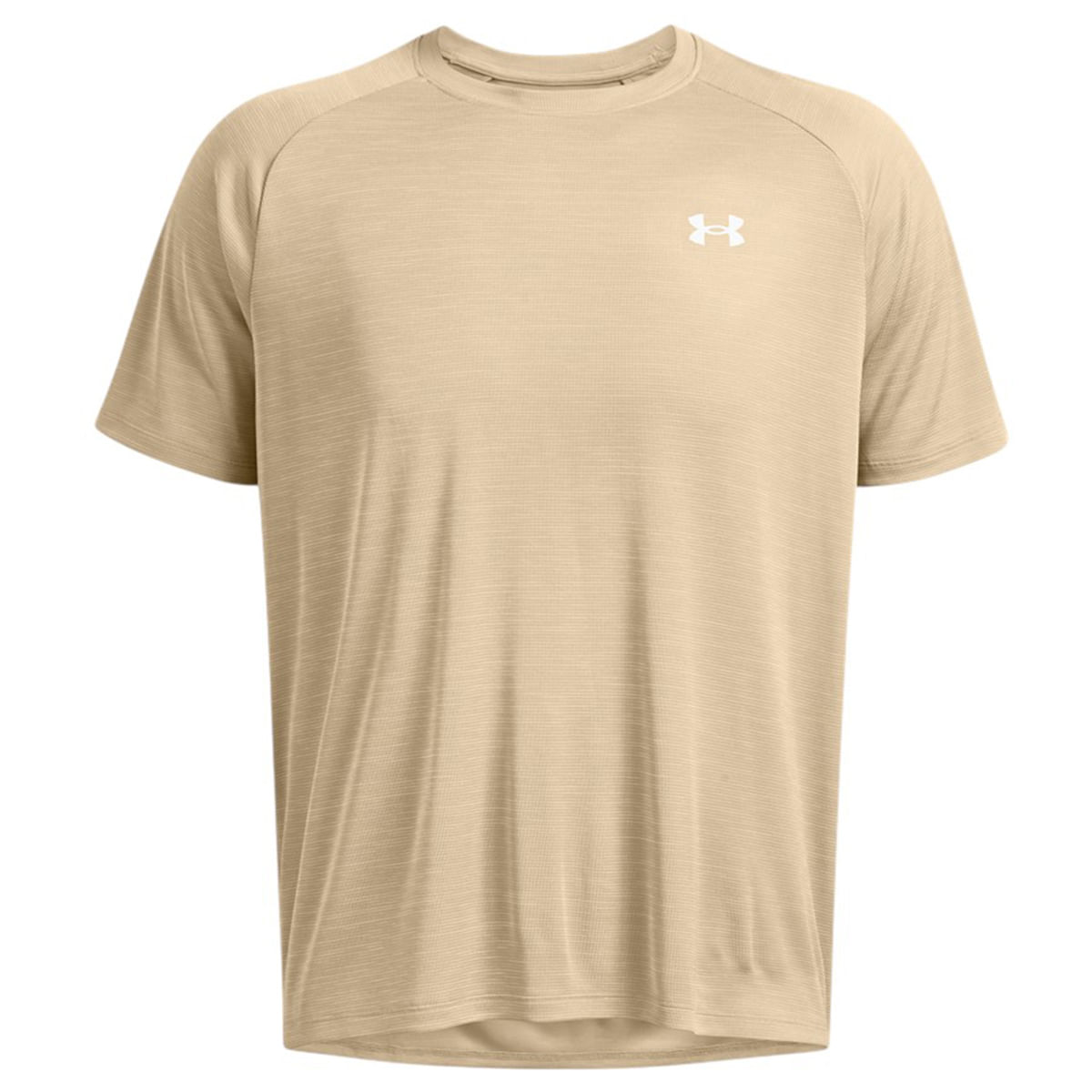 Under-Armour-Tech-Textured-Short-Sleeve-T-Shirt---Men-s-City-Khaki---White