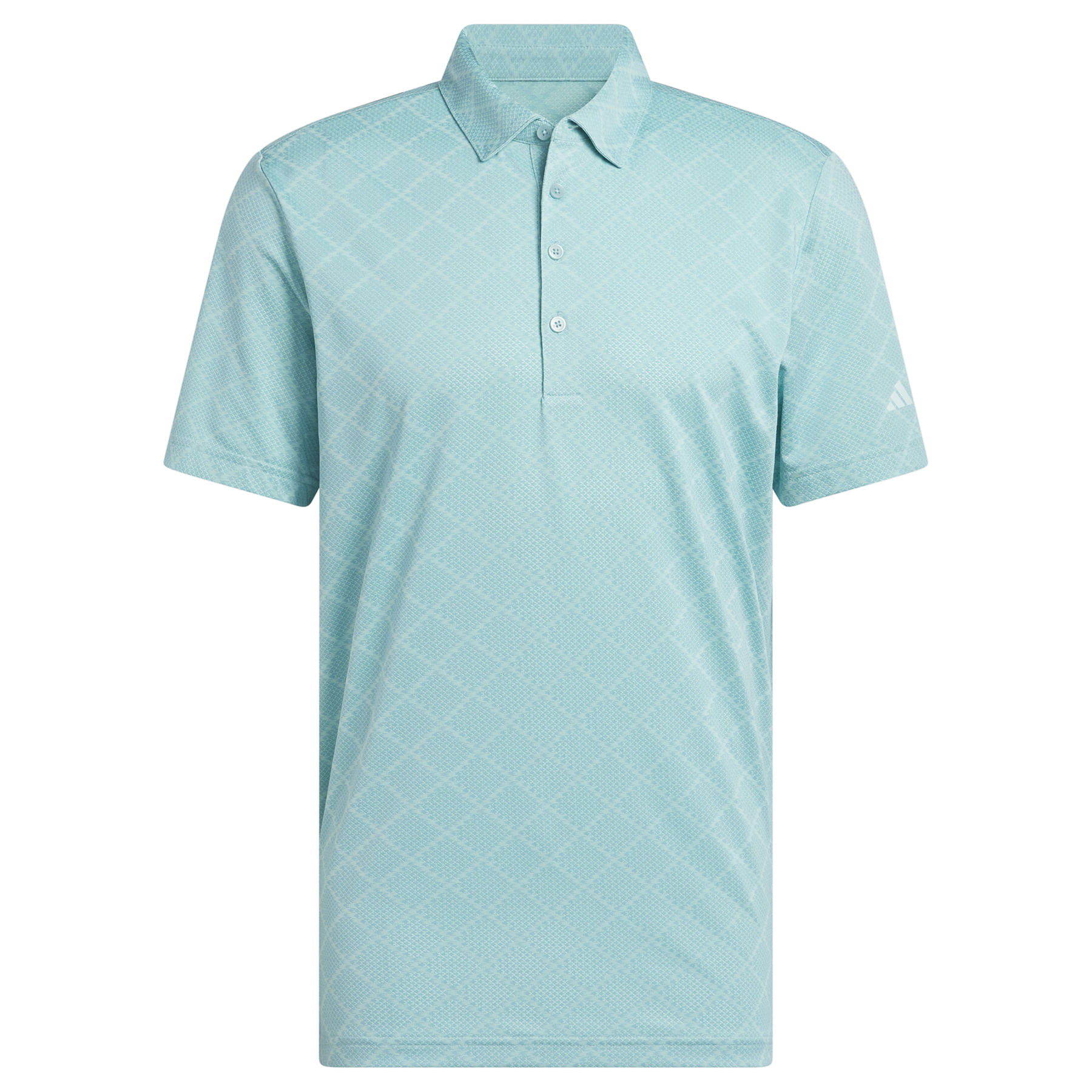 adidas-Ultimate365-Hounds-Jacquard-Polo-Shirt---Men-s-Mint-Ton---Flash-Aqua