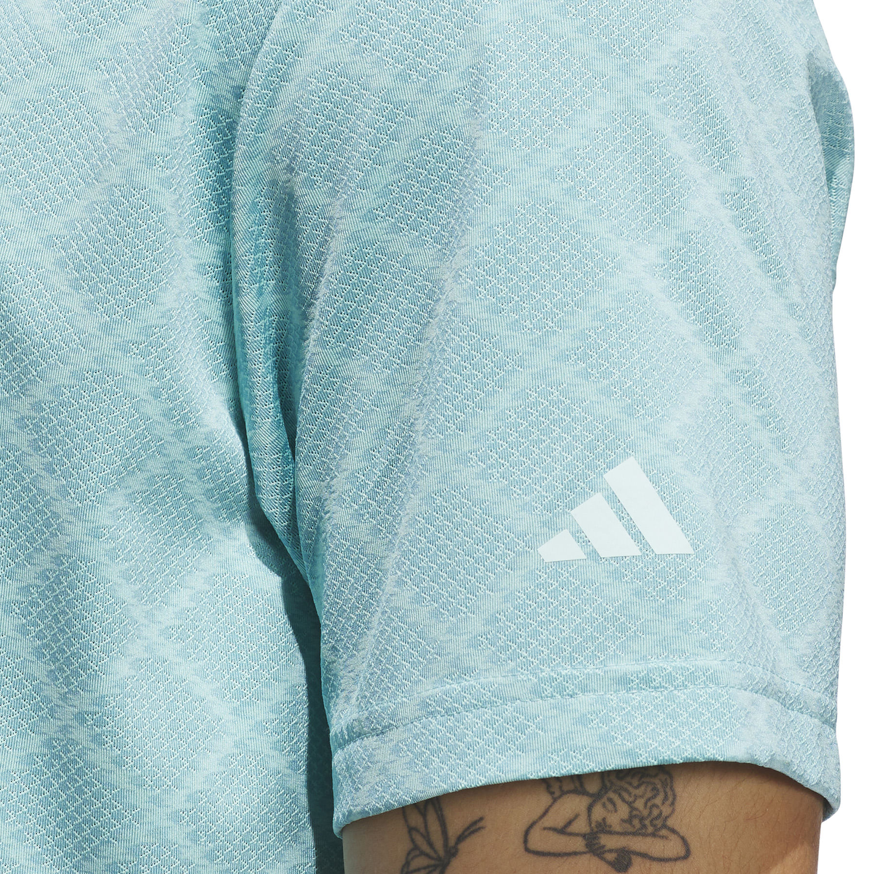 adidas-Ultimate365-Hounds-Jacquard-Polo-Shirt---Men-s-Mint-Ton---Flash-Aqua