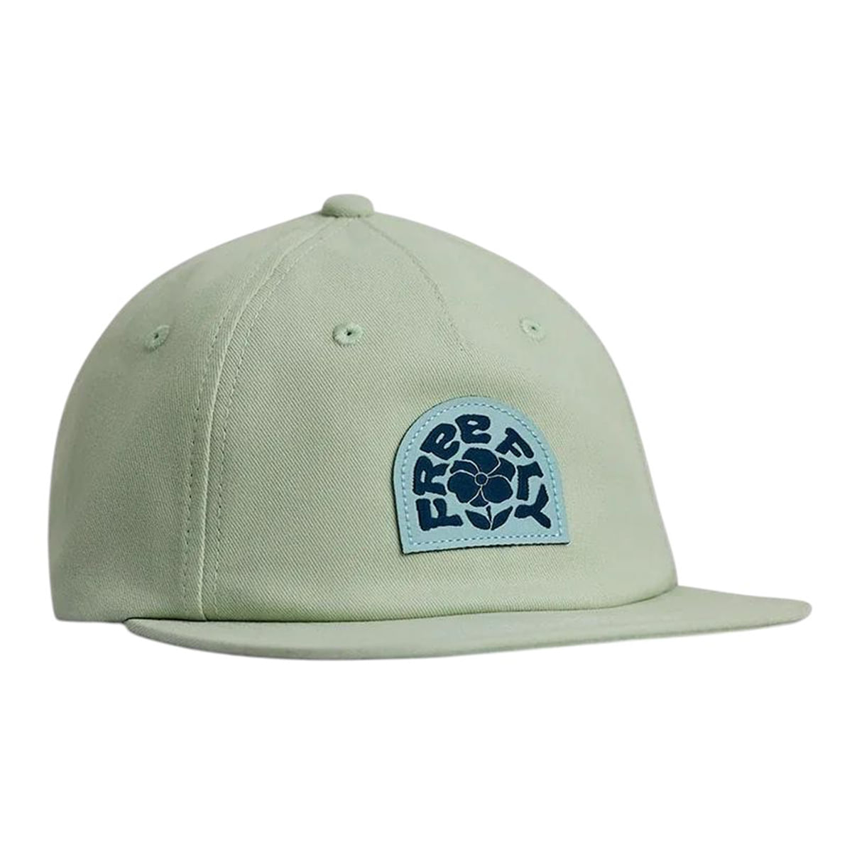Free-Fly-Poppy-Strapback-Flat-Brim-Hat-Willow-Green