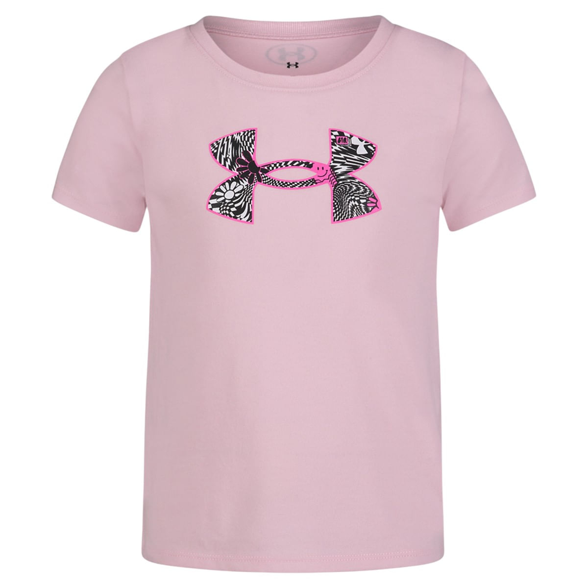 Under-Armour-Big-Logo-Party-Short-Sleeve-Tee-Shirt-Prime-Pink