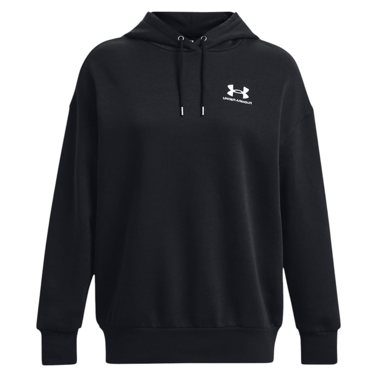 Under-Armour-Icon-Fleece-Oversized-Hoodie---Women-s-Black---White