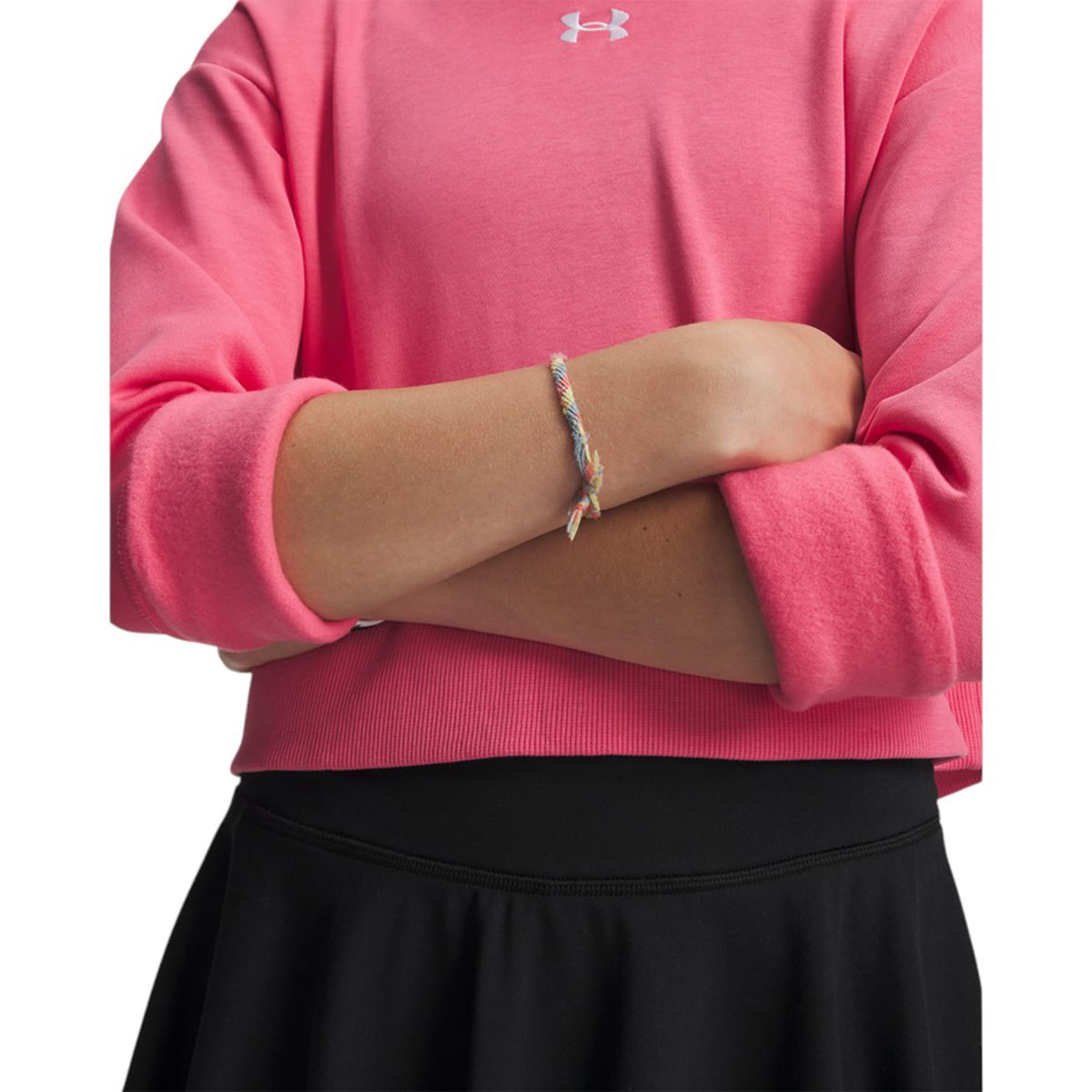 Under-Armour-Rival-Fleece-Crop-Hoodie-Girls--Super-Pink---White
