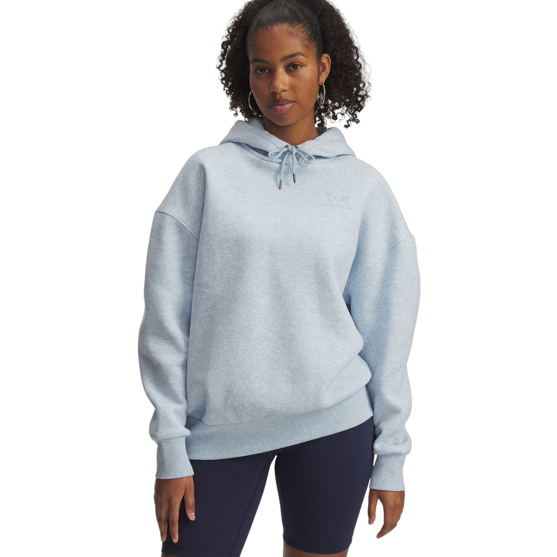 Under-Armour-Icon-Fleece-Oversized-Hoodie---Women-s-Blue-Calm-Light-Heather---Blue-Calm