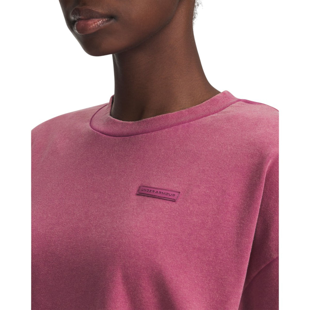 Under-Armour-UA-Boxy-Wash-Heavyweight-T-Shirt---Women-s-Fuchsia-Dusk---Black