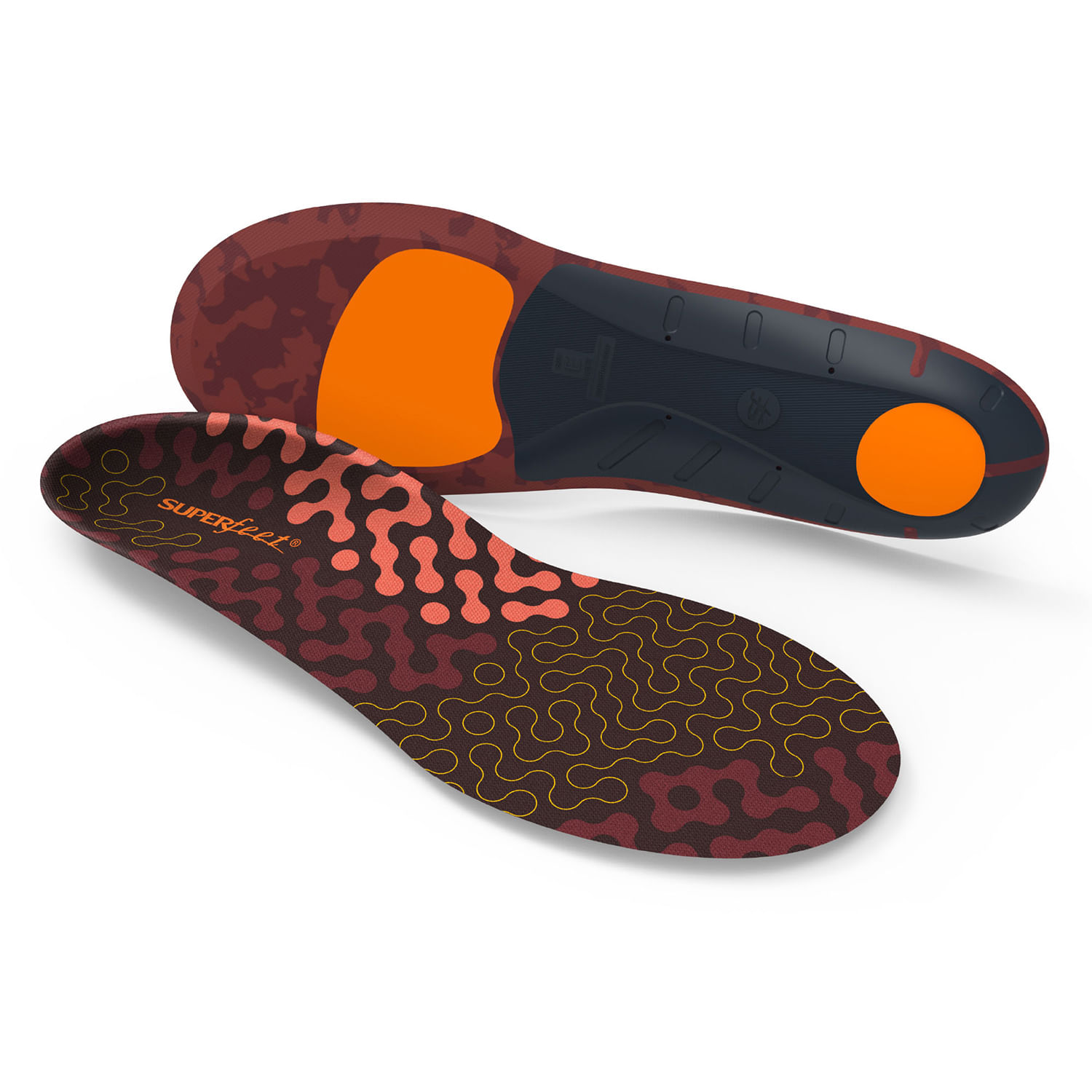 Superfeet-Run-Cushion-Low-Arch-Maroon---Orange