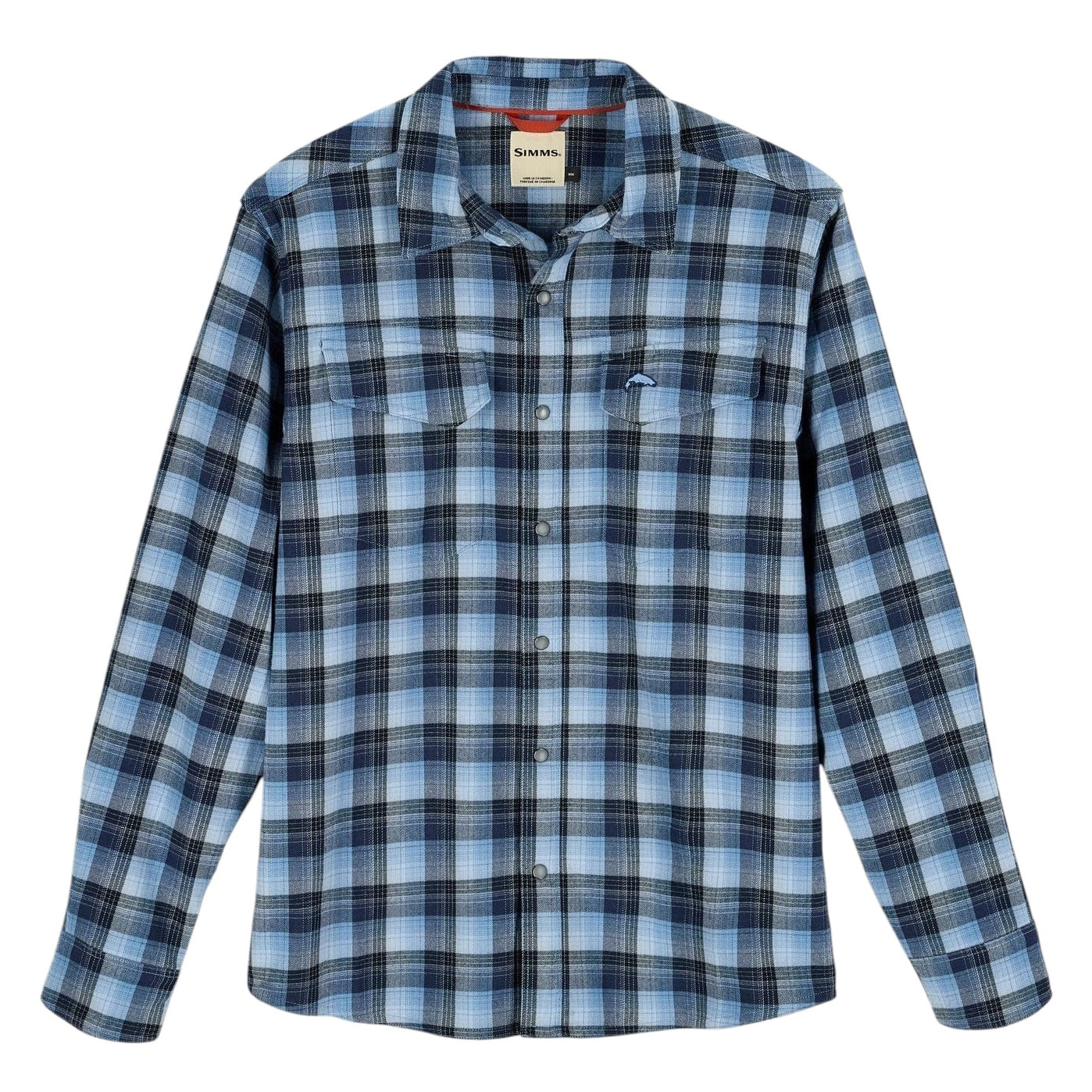 Simms-Gallatin-Flannel-Fishing-Shirt---Men-s-Kennebec-Plaid---Steel-Blue
