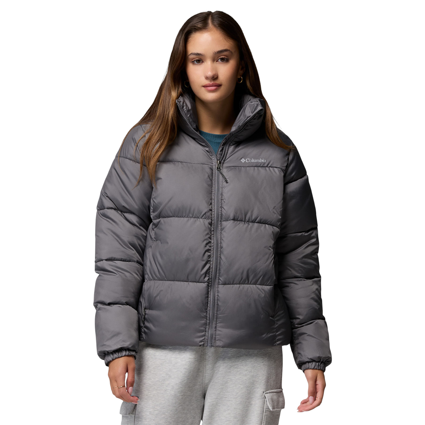 FLEX Puffy jacket チャコール　L FLEX Puffy jacket チャコールL