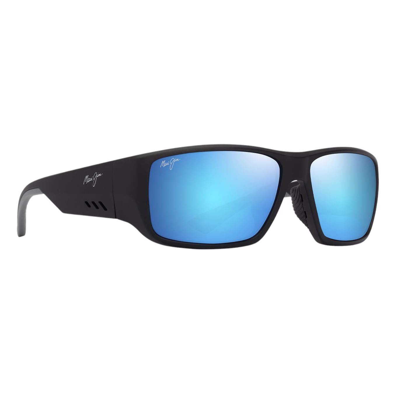 Maui-Jim-Keha-Asian-Fit-Sunglasses-Matte-Black---Blue-Hawaii