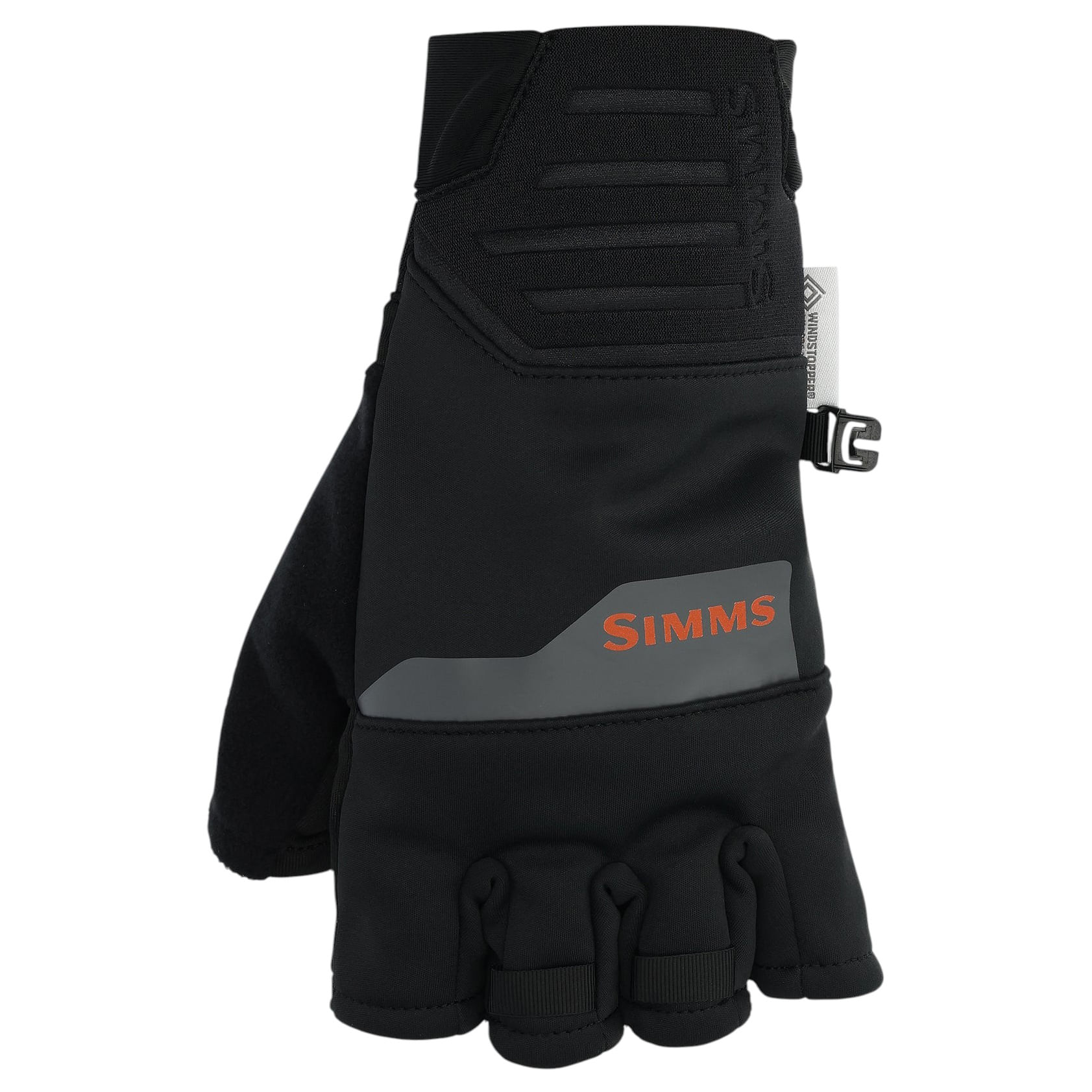 Simms-Windstopper-Half-Finger-Fishing-Glove-Black