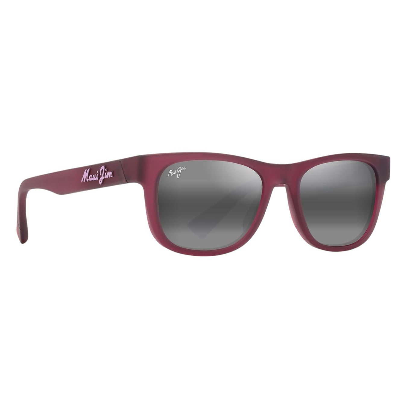 Maui-Jim-Kaulike-Sunglasses-Matte-Transparent-Fuchsia---Neutral-Grey