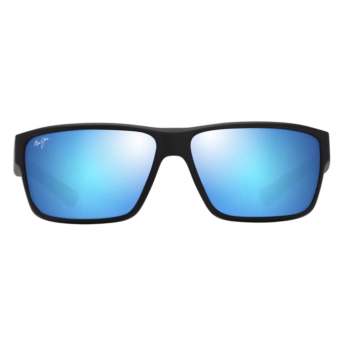 Maui-Jim-Uila-Asian-Fit-Sunglasses-Matte-Black---Blue-Hawaii