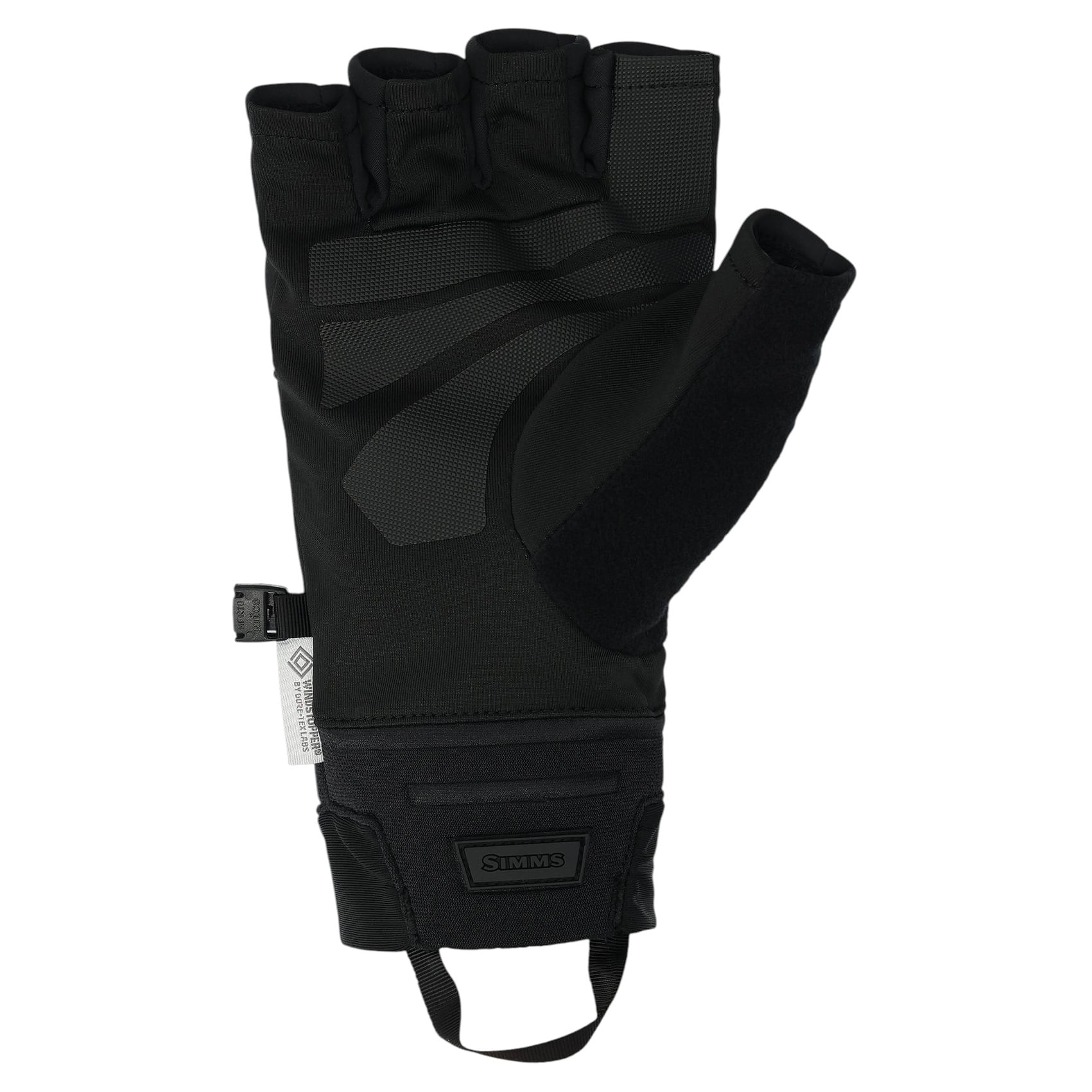 Simms-Windstopper-Half-Finger-Fishing-Glove-Black