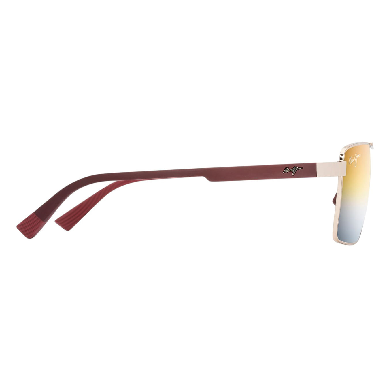 Maui-Jim-Piha-Sunglasses-Shiny-Gold-with-Burgundy---Dual-Mirror-Gold-to-Silver