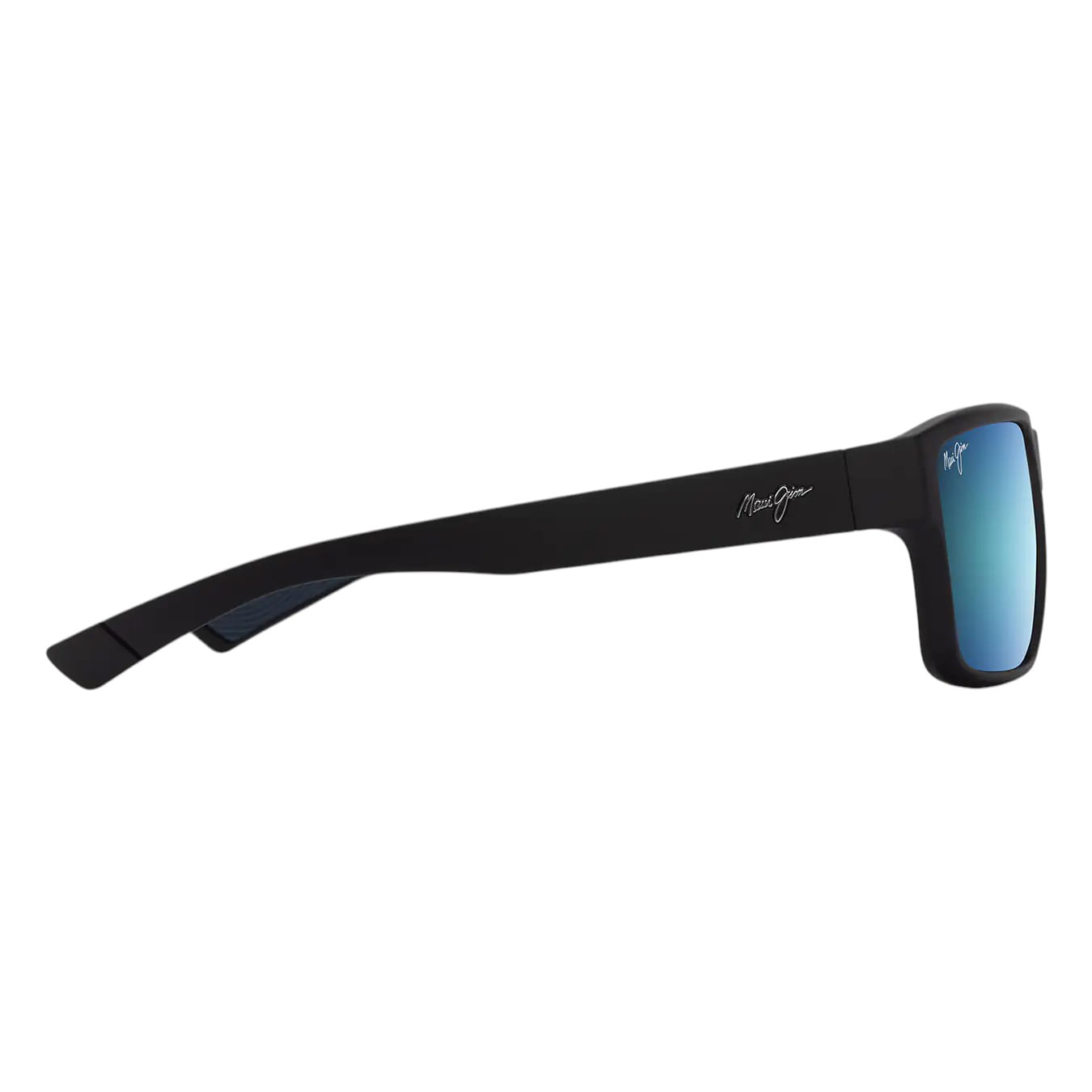 Maui-Jim-Uila-Asian-Fit-Sunglasses-Matte-Black---Blue-Hawaii