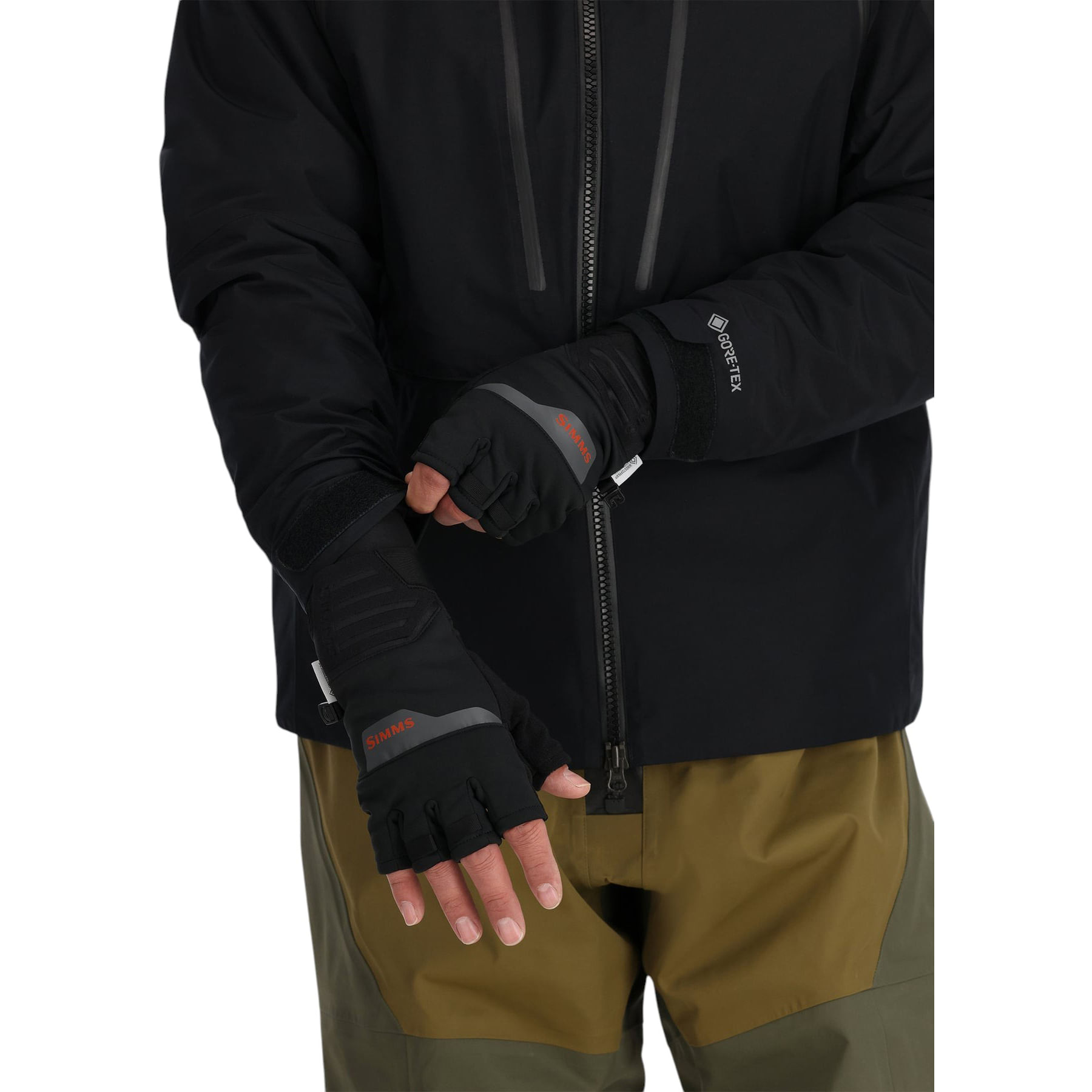 Simms-Windstopper-Half-Finger-Fishing-Glove-Black