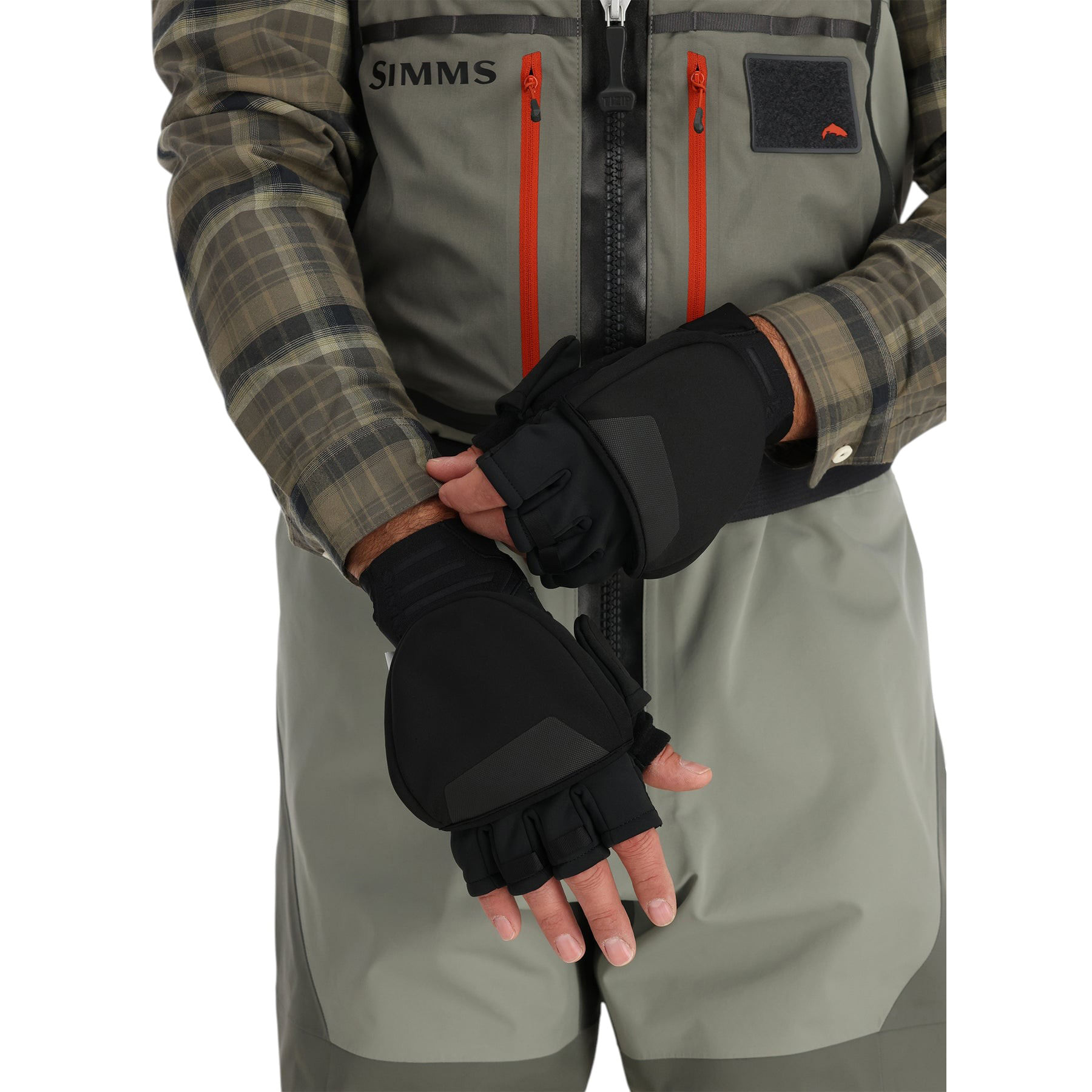 Simms-Windstopper-Foldover-Fishing-Mitten-Black
