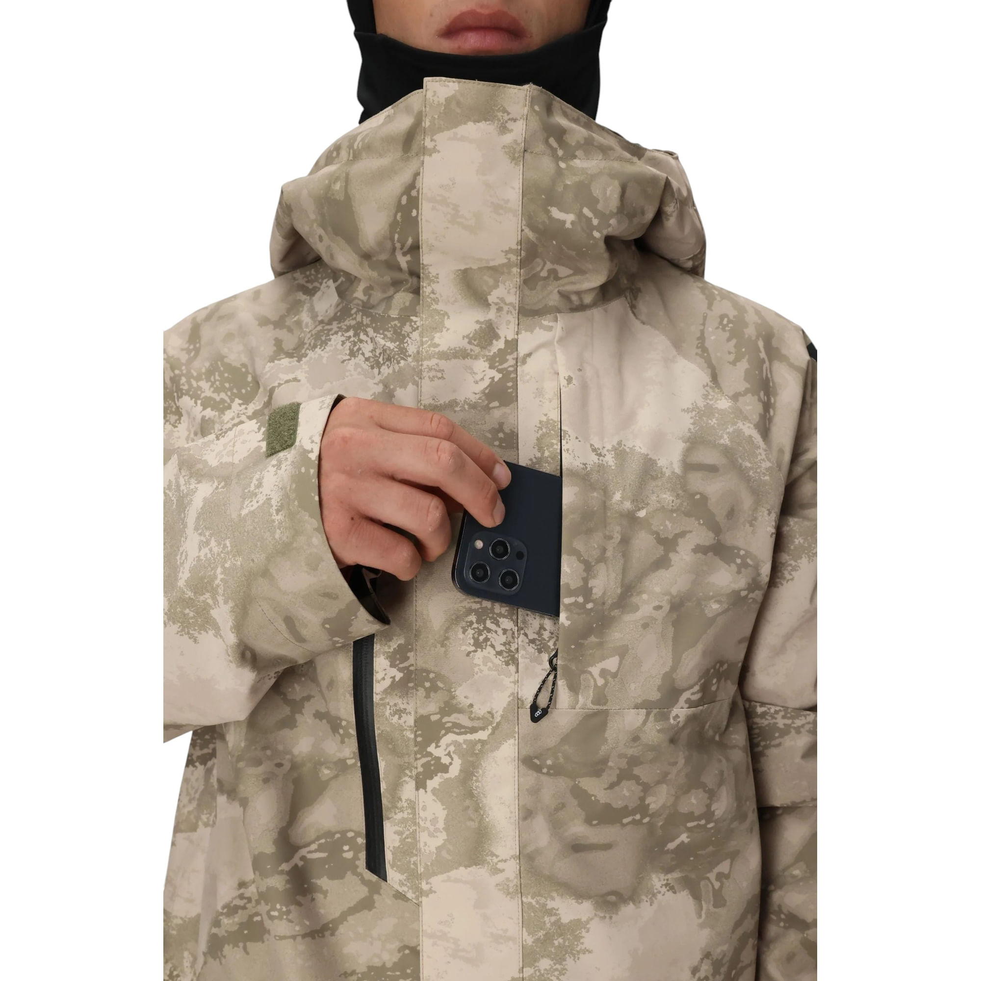 686-GORE-TEX-Core-Shell-Jacket---Men-s-Limestone-Hemisphere-Print