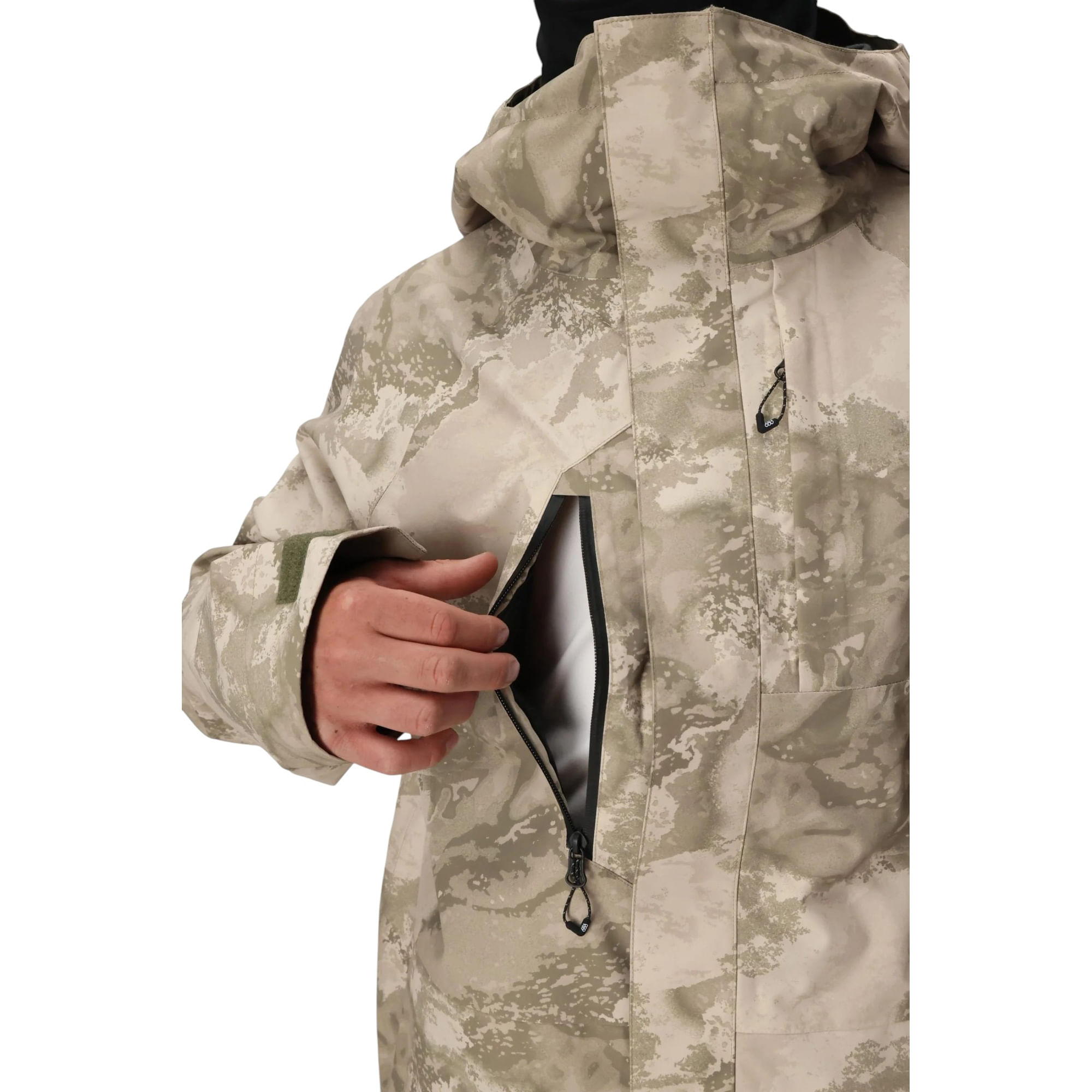 686-GORE-TEX-Core-Shell-Jacket---Men-s-Limestone-Hemisphere-Print