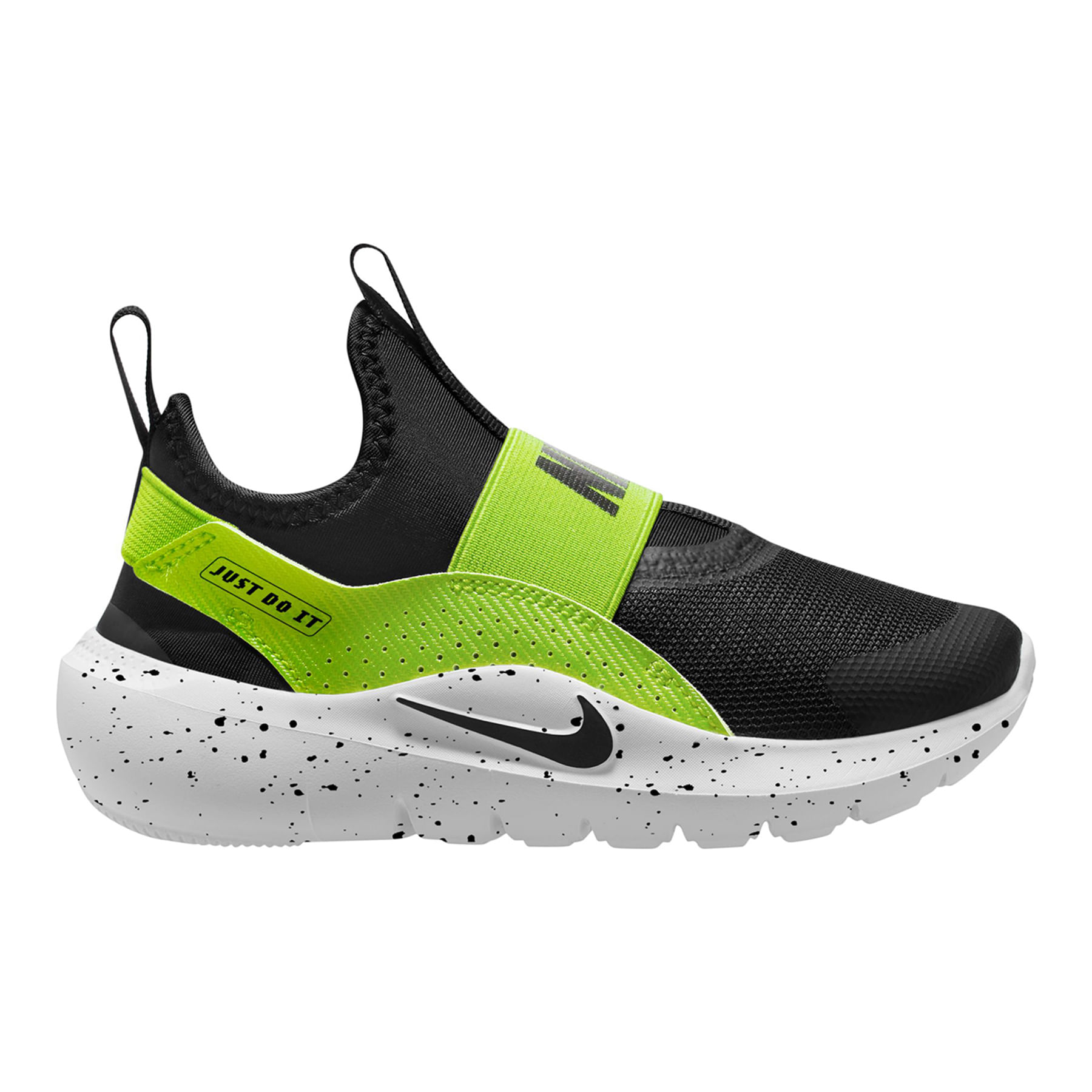 Nike-Flex-Runner-4-Running-Shoe---Kids--Black---Black---Volt---White