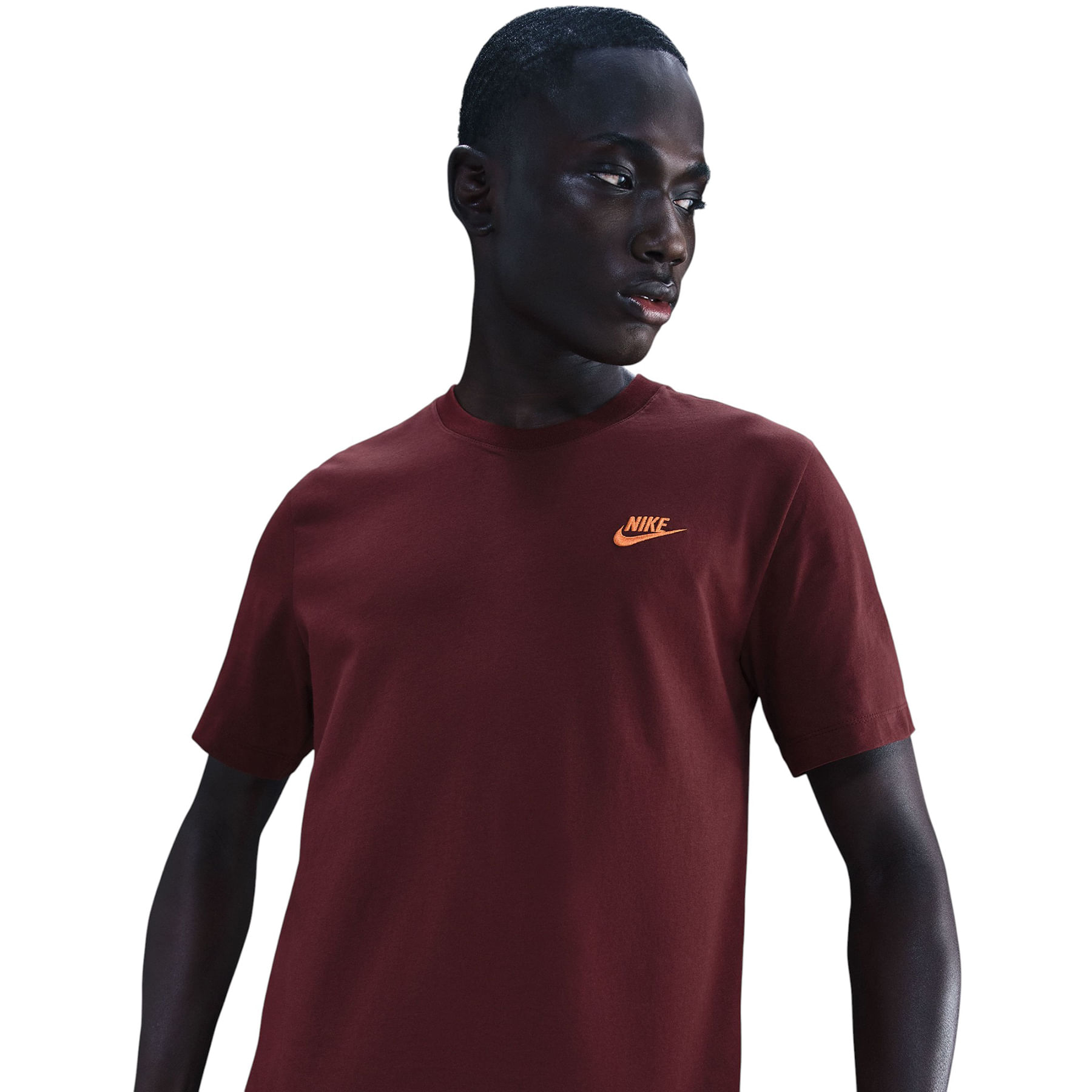 Nike-Sportswear-Club-T-Shirt---Men-s-Dark-Team-Red
