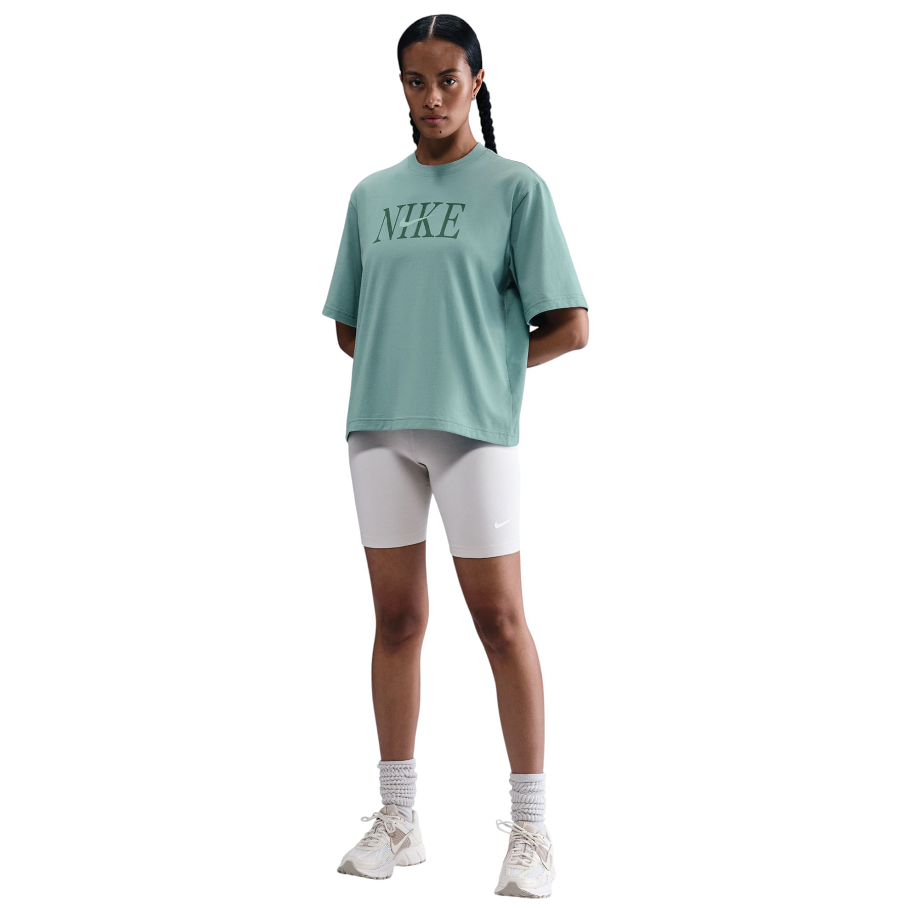 Nike-NSW-Essential-Short-Sleeve-Elevate-Boxy-Tee---Women-s-Cannon---Mint-Foam