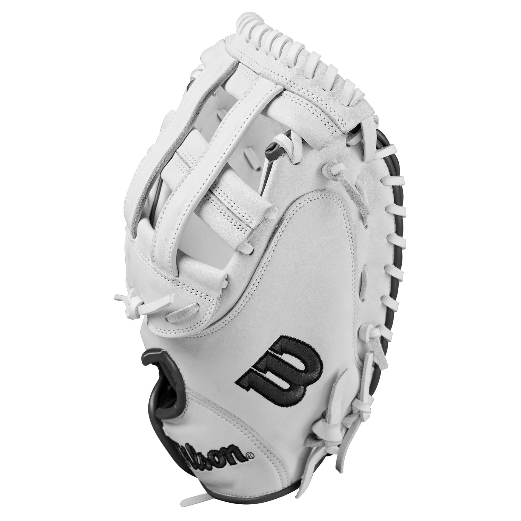 Wilson-A1000-CM33-Fastpitch-Softball-Catcher-Mitt-White---Black---Red