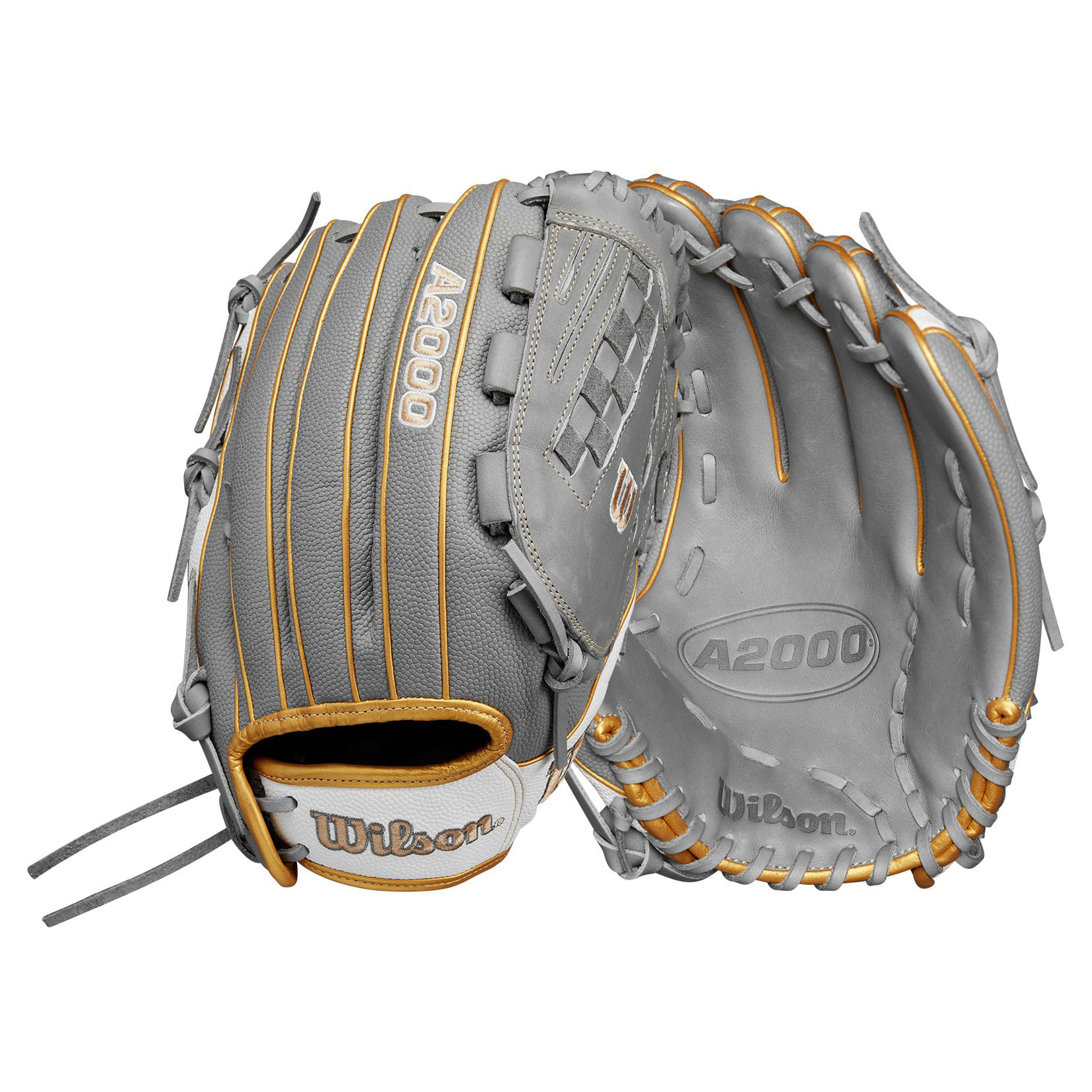 Wilson-A2000-Classic-V125-Fastpitch-Softball-Glove-Grey---Grey---White---Metallic-Gold