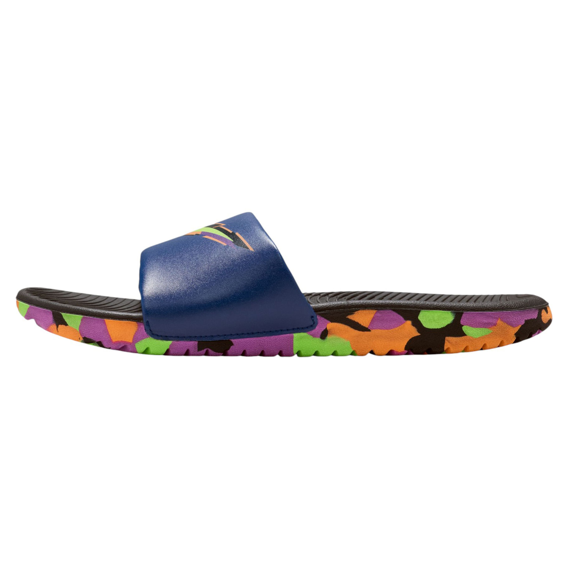 Nike-Kawa-SE-Athletic-Slide---Kids--Black---Green-Strike---Blue-Void---Marakesh