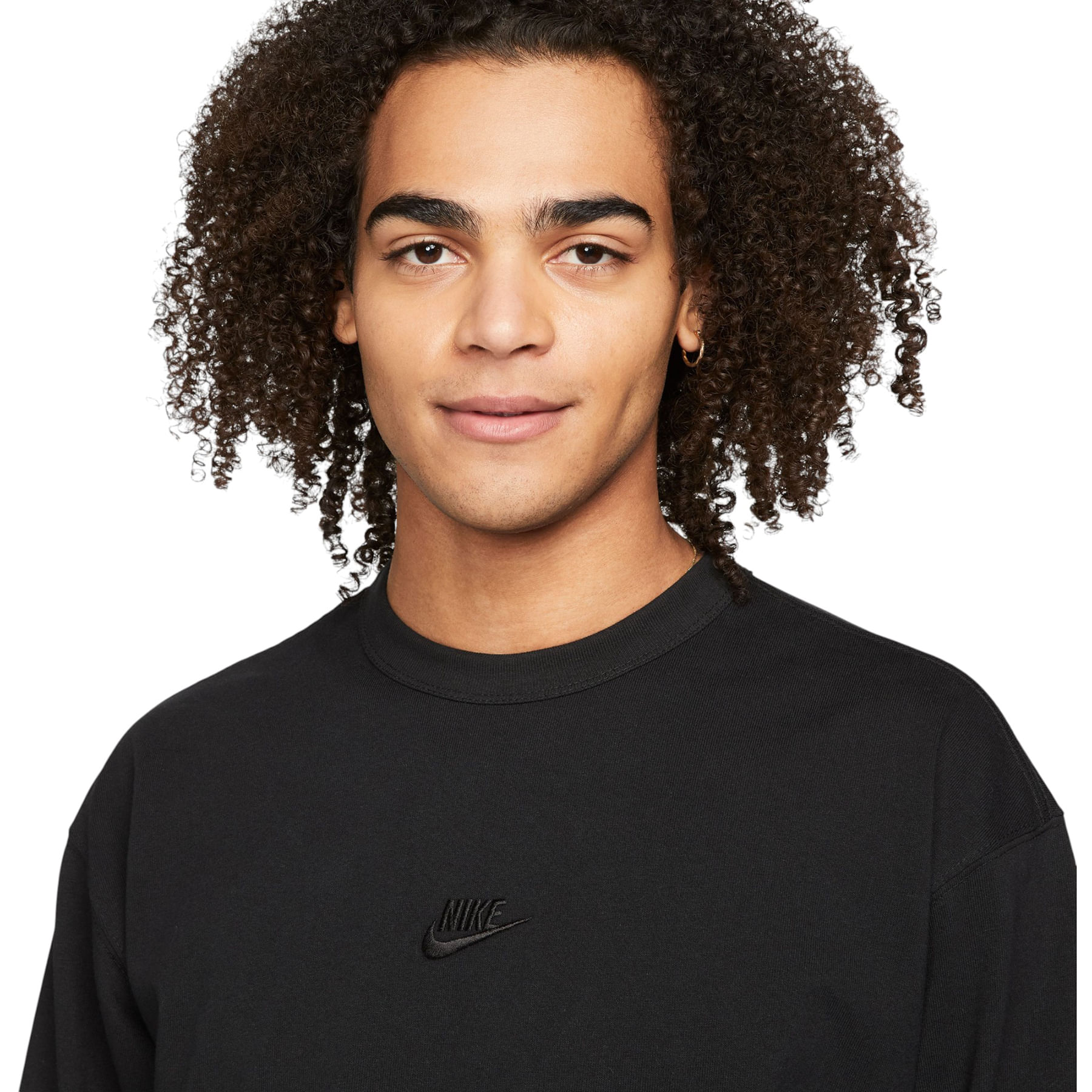Nike-Sportswear-Premium-Essentials-Long-Sleeve-T-Shirt---Men-s-Black---Black