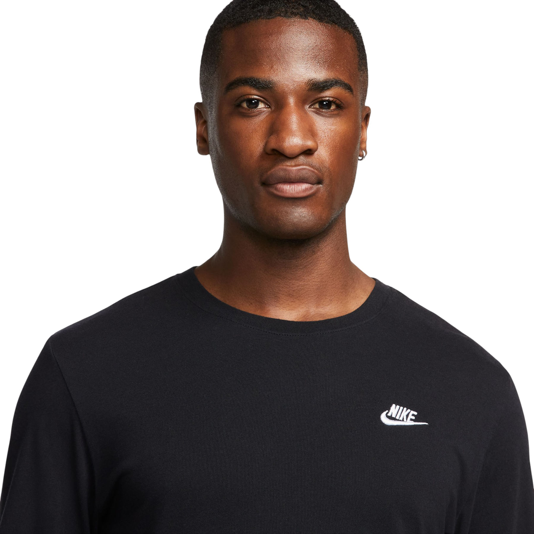 Nike-Sportswear-Club-Long-Sleeve-T-Shirt---Men-s-Black---White