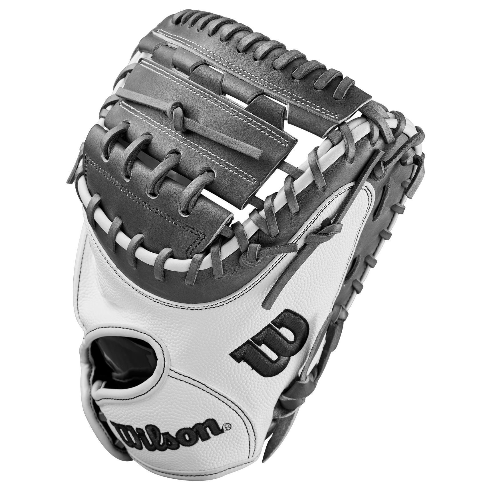Wilson-A2000-FPCM23-Fastpitch-Softball-Catcher-Mitt-Grey---White