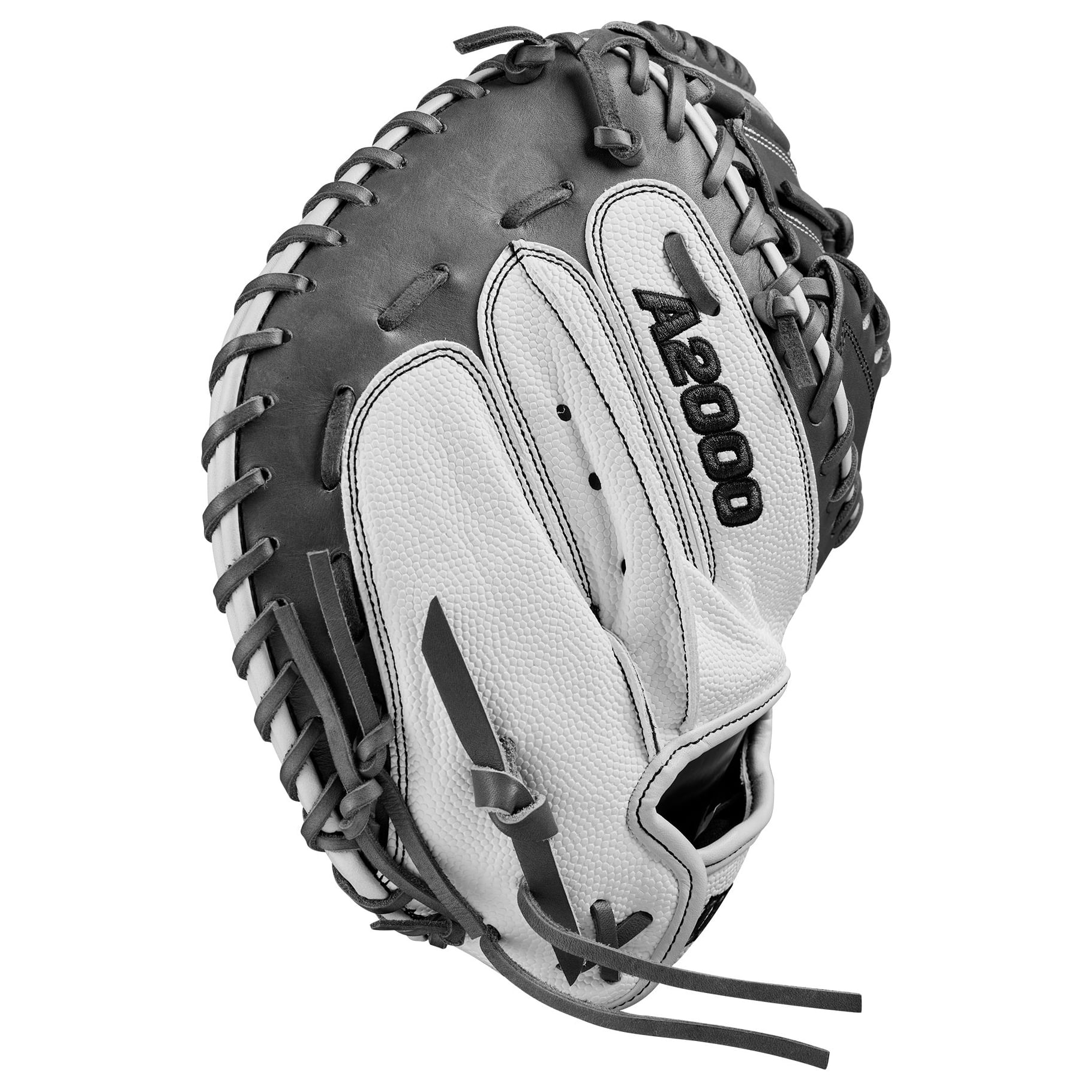 Wilson-A2000-FPCM23-Fastpitch-Softball-Catcher-Mitt-Grey---White
