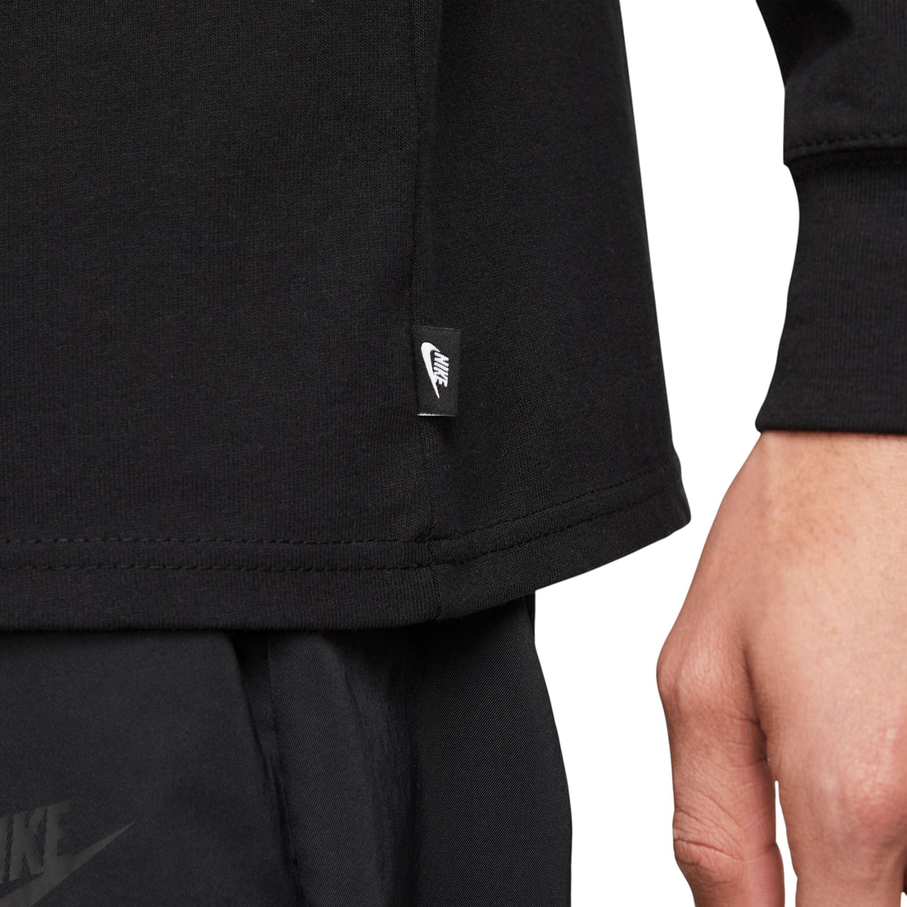 Nike-Sportswear-Premium-Essentials-Long-Sleeve-T-Shirt---Men-s-Black---Black