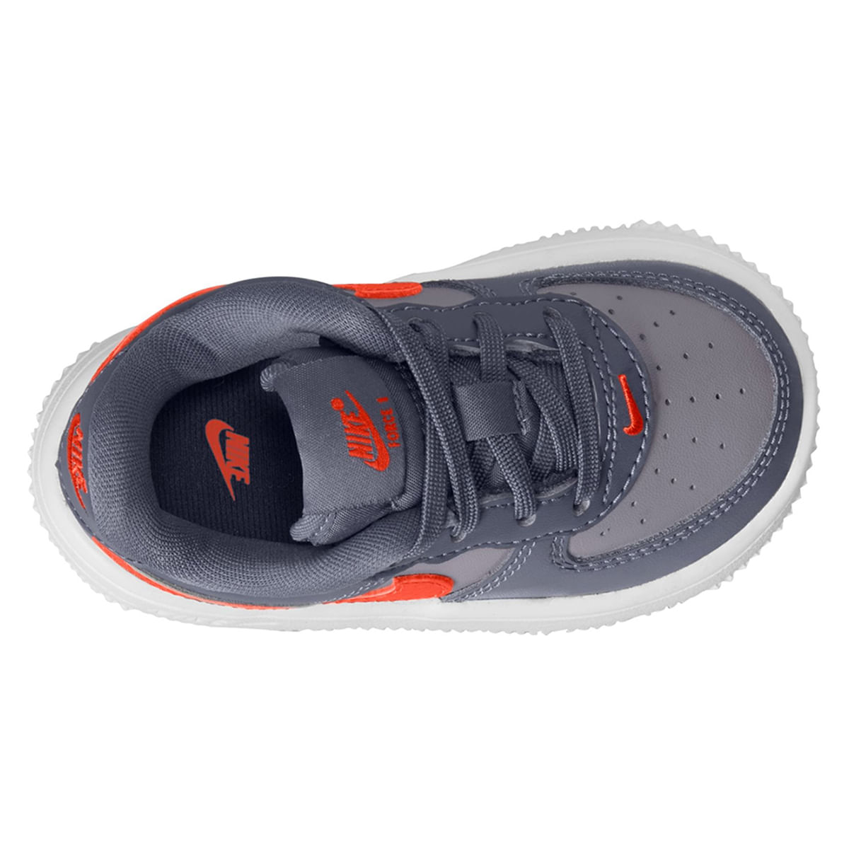 Nike-Force-1-Low-Lace-Shoe---Toddler-Cement-Grey---Team-Orange---Light-Carbon