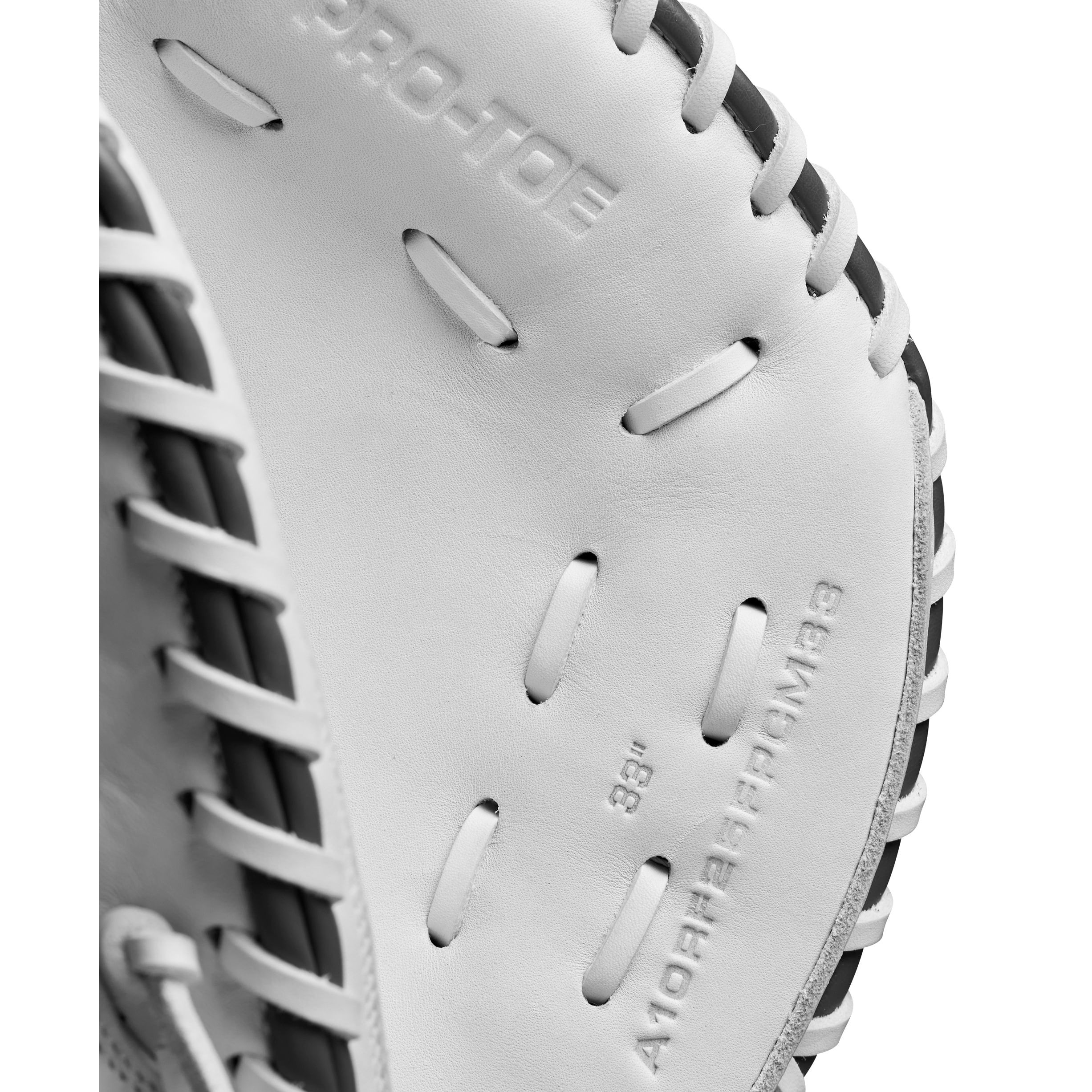 Wilson-A1000-CM33-Fastpitch-Softball-Catcher-Mitt-White---Black---Red