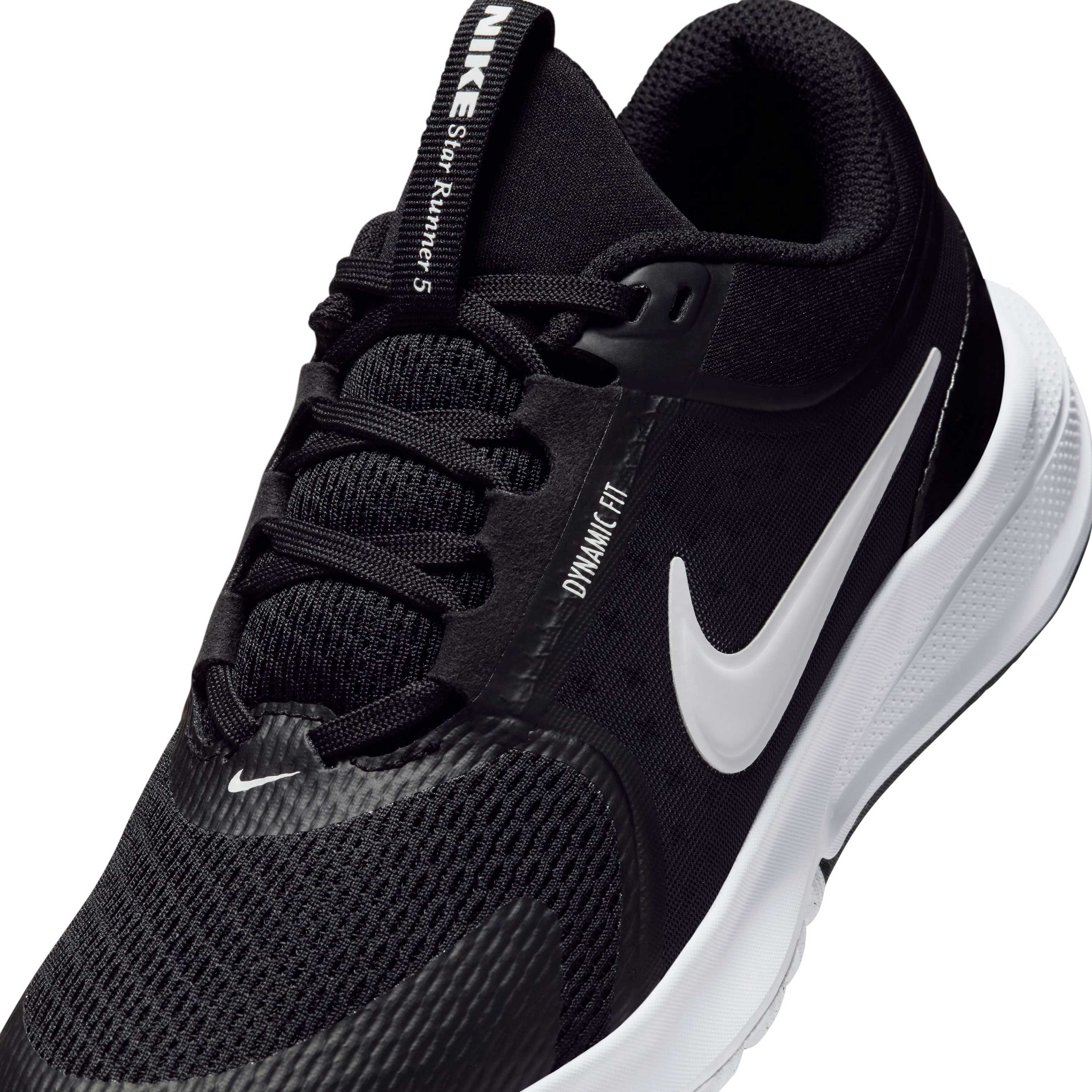 Nike-Star-Runner-5-Running-Shoe---Kids--Black---White---White