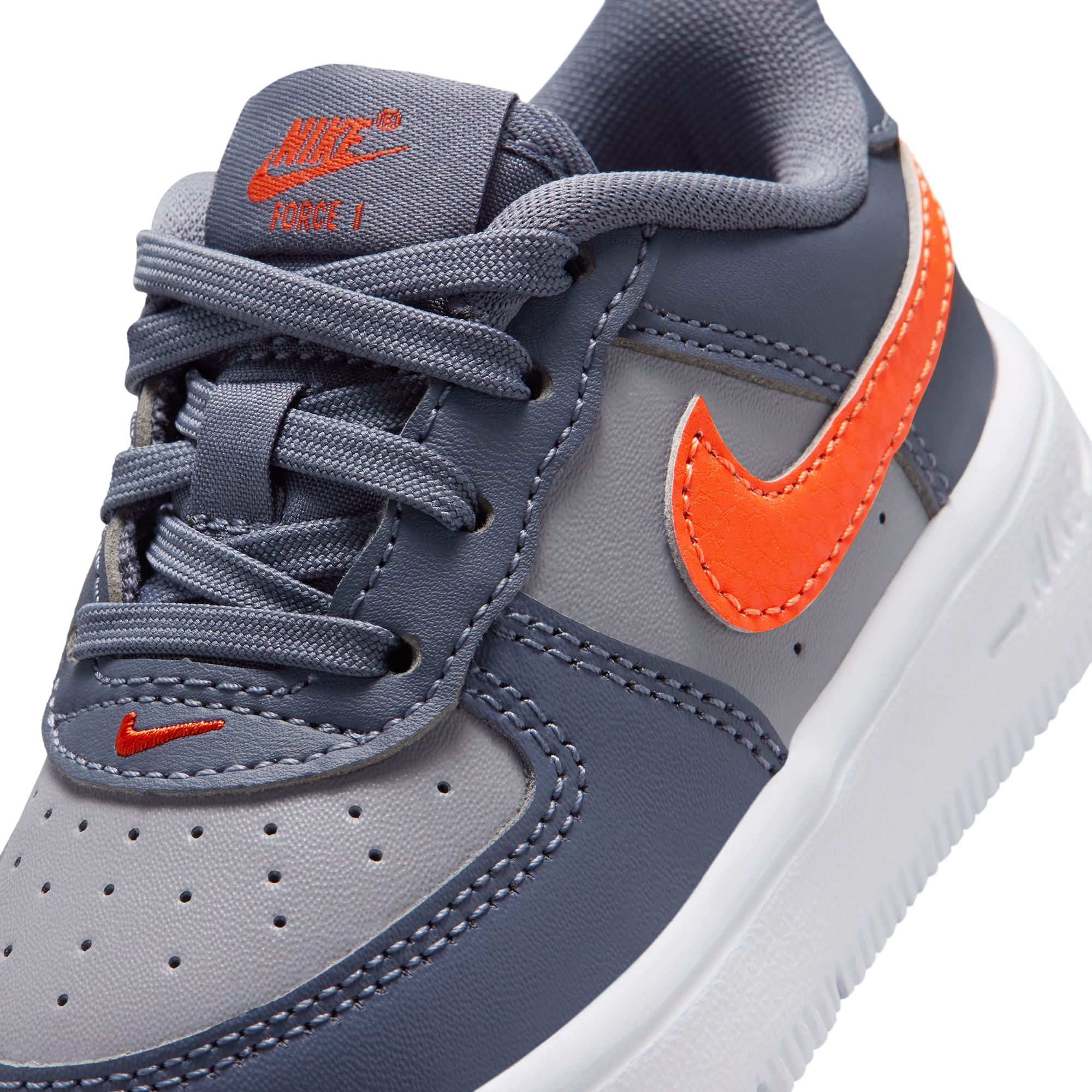 Nike-Force-1-Low-Lace-Shoe---Toddler-Cement-Grey---Team-Orange---Light-Carbon
