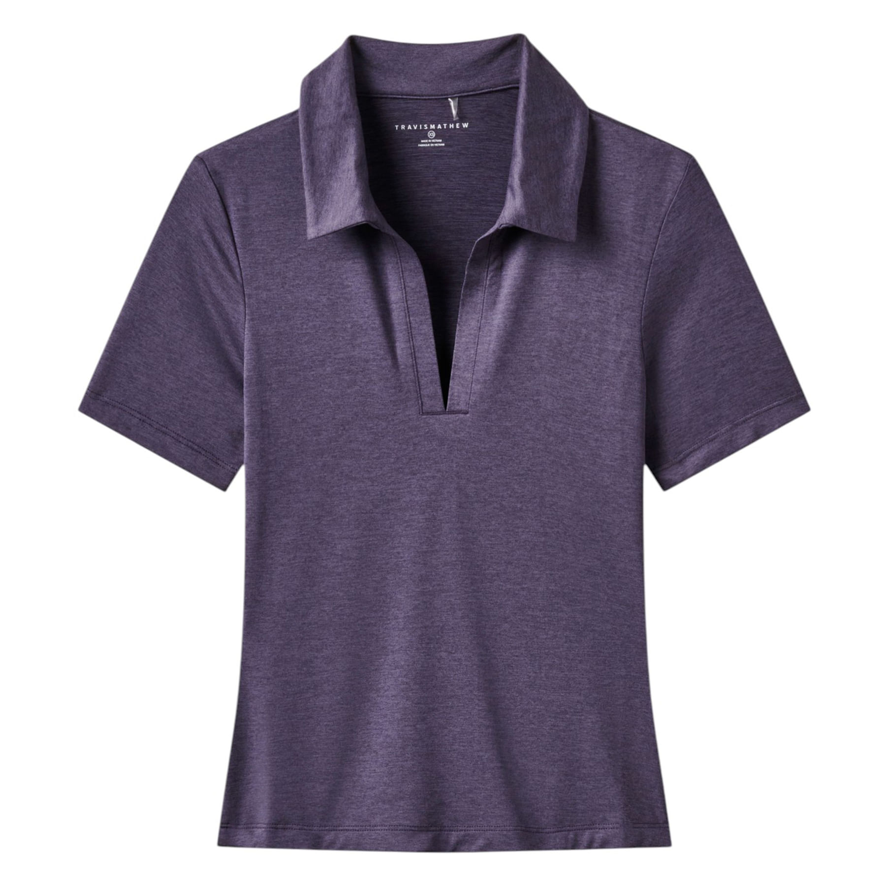 TravisMathew-Skyloft-Light-Short-Sleeve-Polo---Women-s-Heather-Graystone