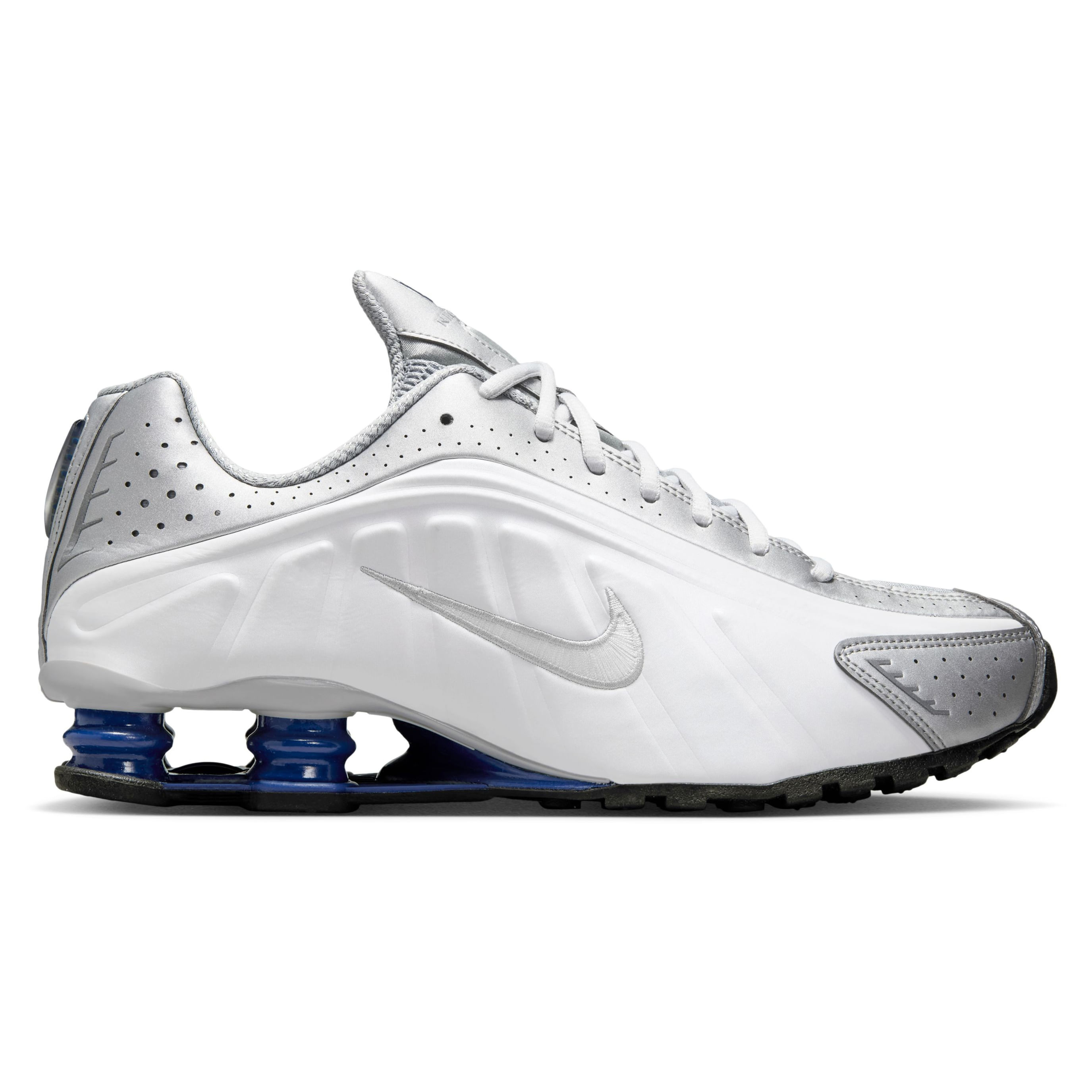 Nike-Shox-R4-Shoe---Men-s-White---White---Metallic-Silver