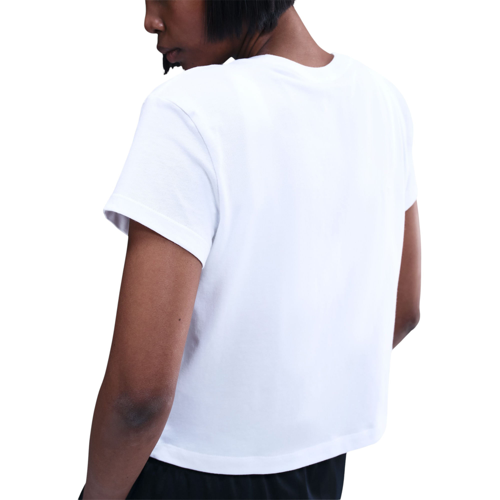 Nike-Sportswear-Club-Graphic-T-Shirt---Women-s-White---Black