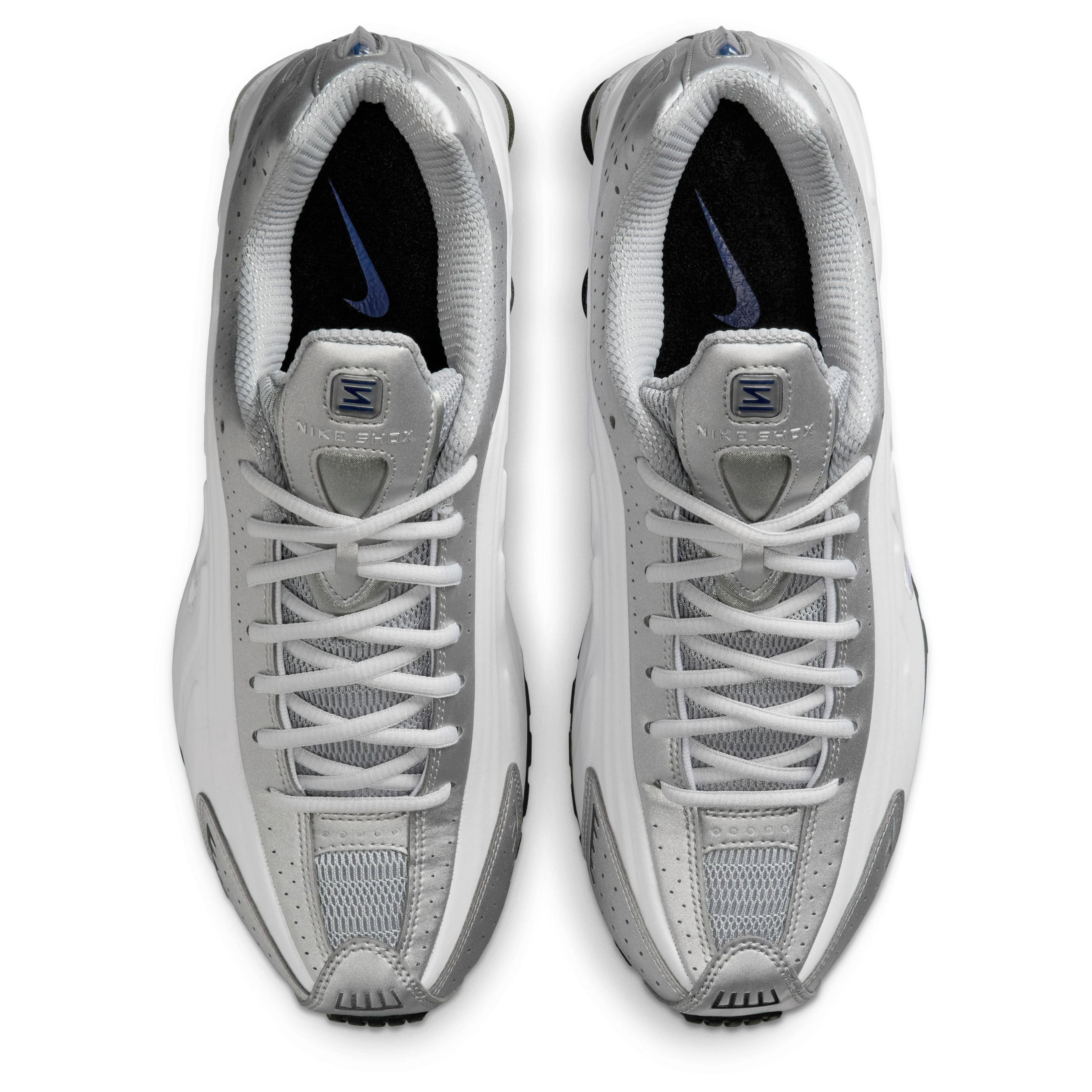 Nike-Shox-R4-Shoe---Men-s-White---White---Metallic-Silver