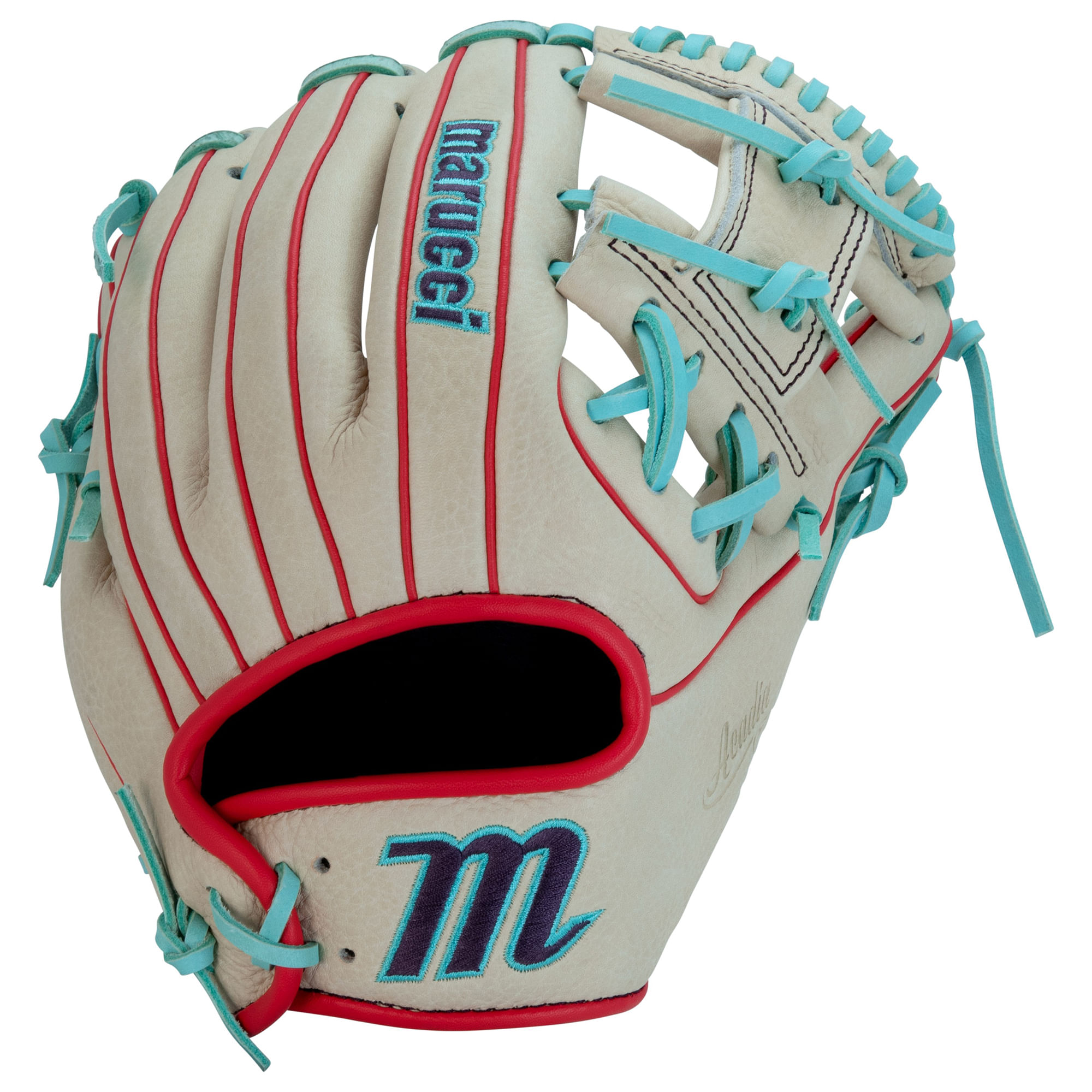 Marucci-Acadia-V3-42A2-I-Web-Baseball-Glove---Kids--Camel---Red---Mint