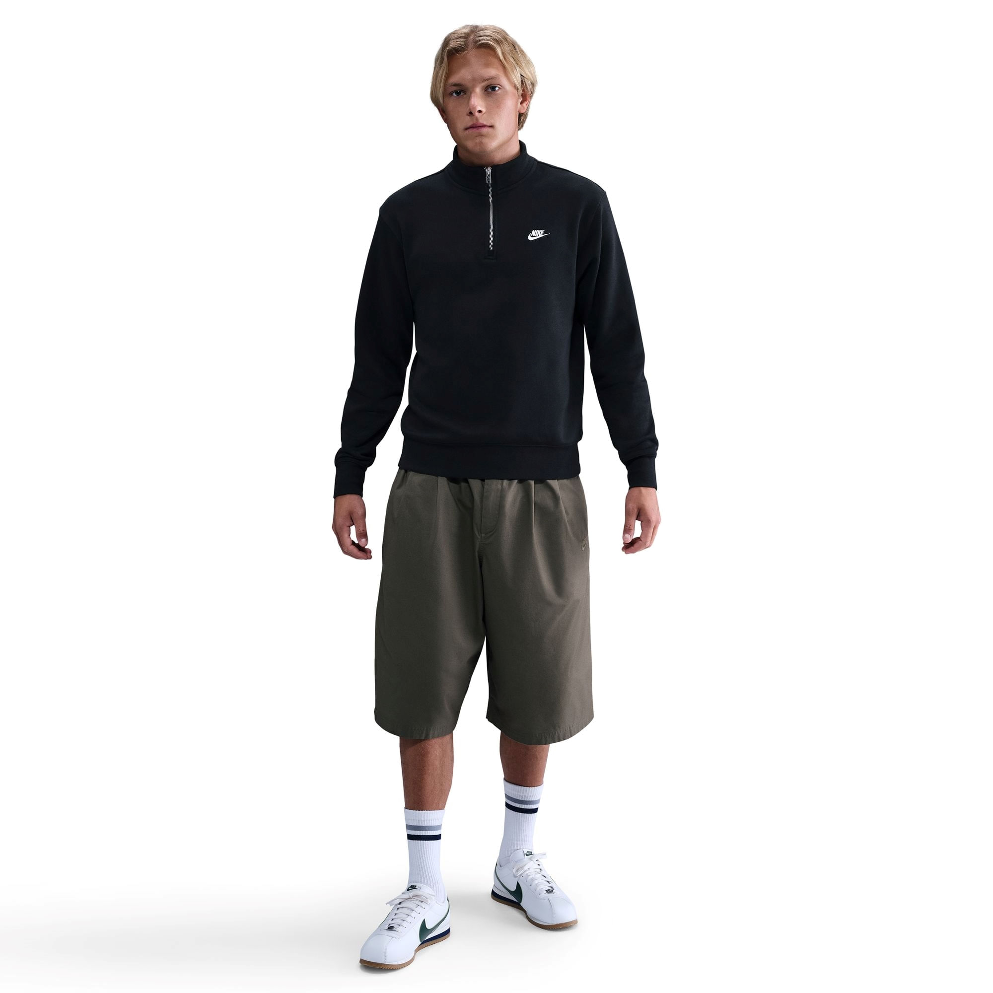 Nike-Club-Basketball-Half-Zip-Top---Men-s-Black---Black---White