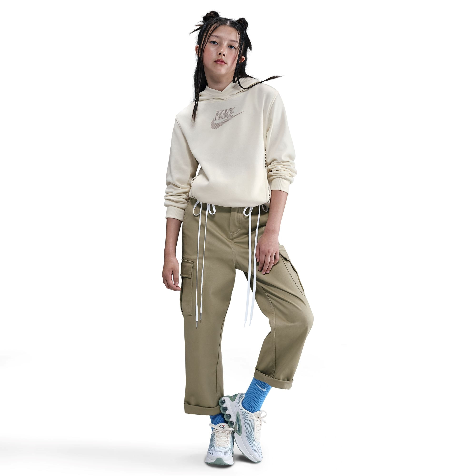 NIKE-K-French-Terry-Hoodie-Soft-Pearl---Light-Orewood-Brown