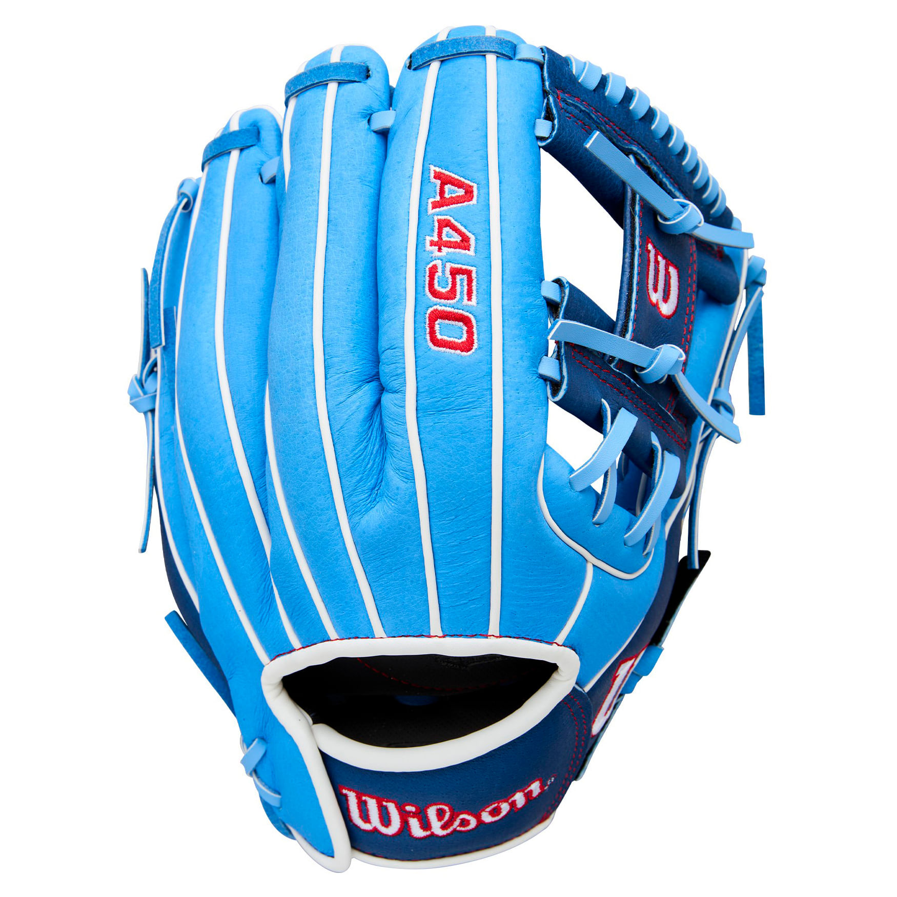 Wilson-A450-11--Infield-Baseball-Glove-Youth---2022-Cool-Blue---Roiyal-Blue---White---Red