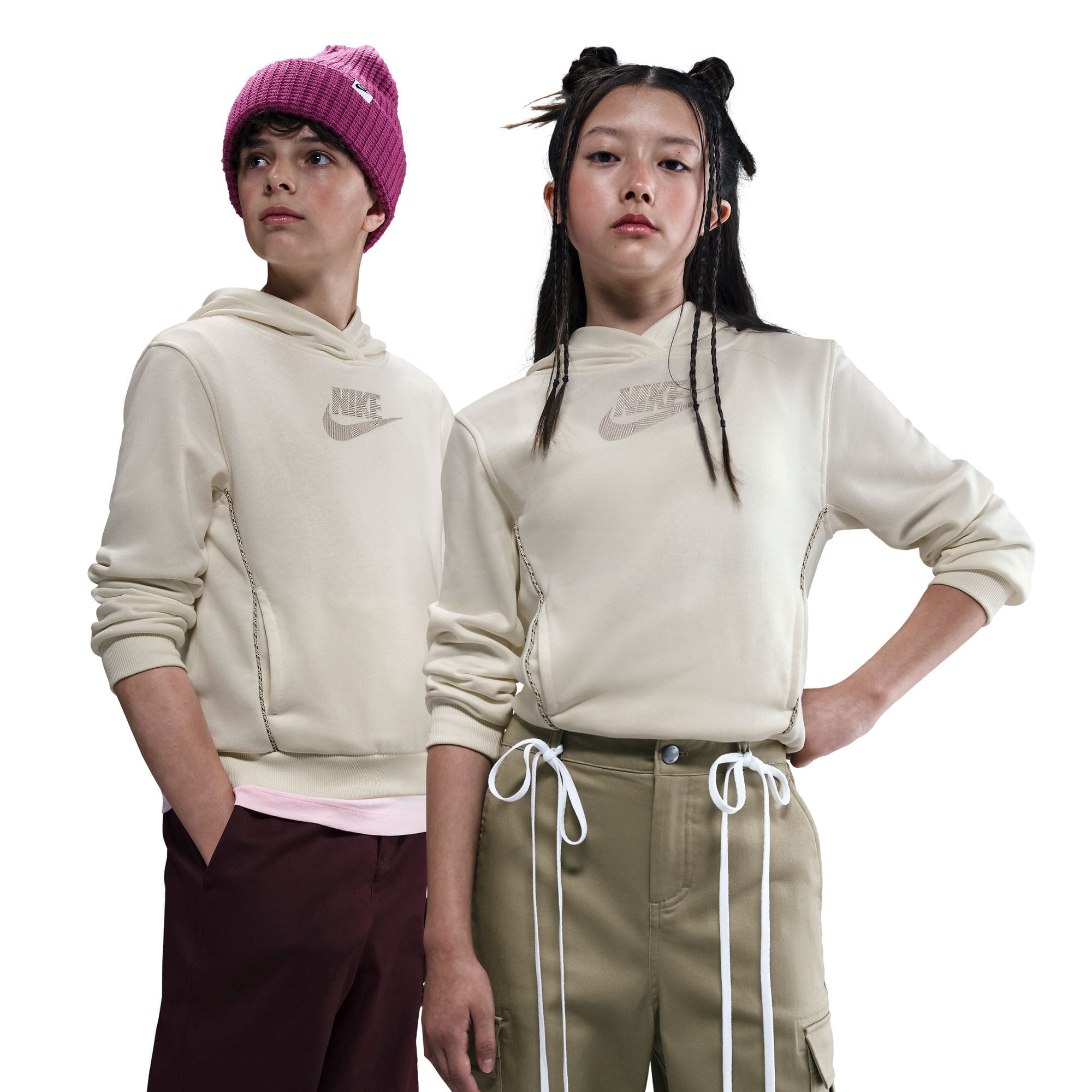 NIKE-K-French-Terry-Hoodie-Soft-Pearl---Light-Orewood-Brown